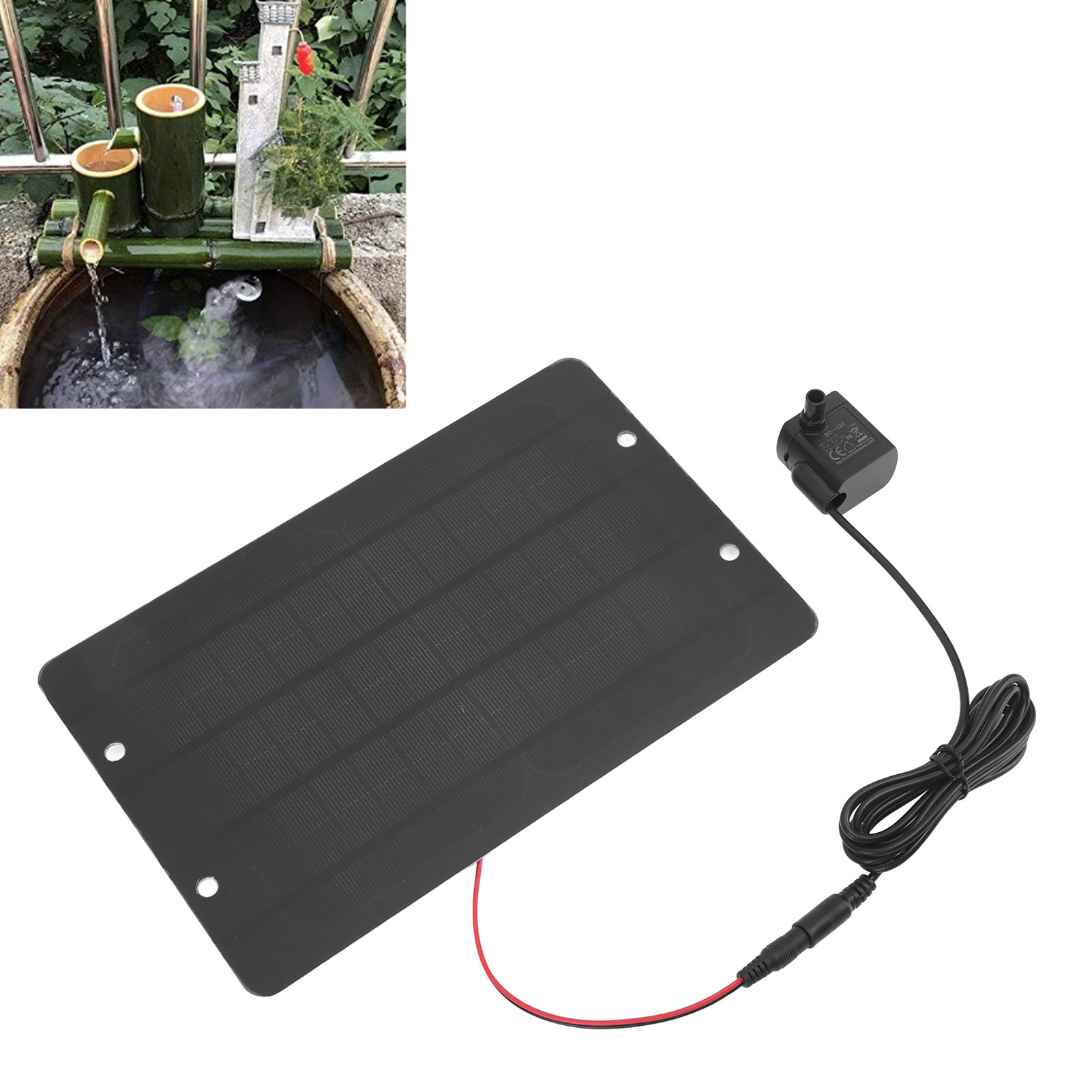 6v 10w Solarbrunnen Mit Integrierter Pumpe Und Solarpanel Für Kleine Teiche, Terrassen Und Aquarien – Dc-solarpanel-set Für Gartenbrunnen