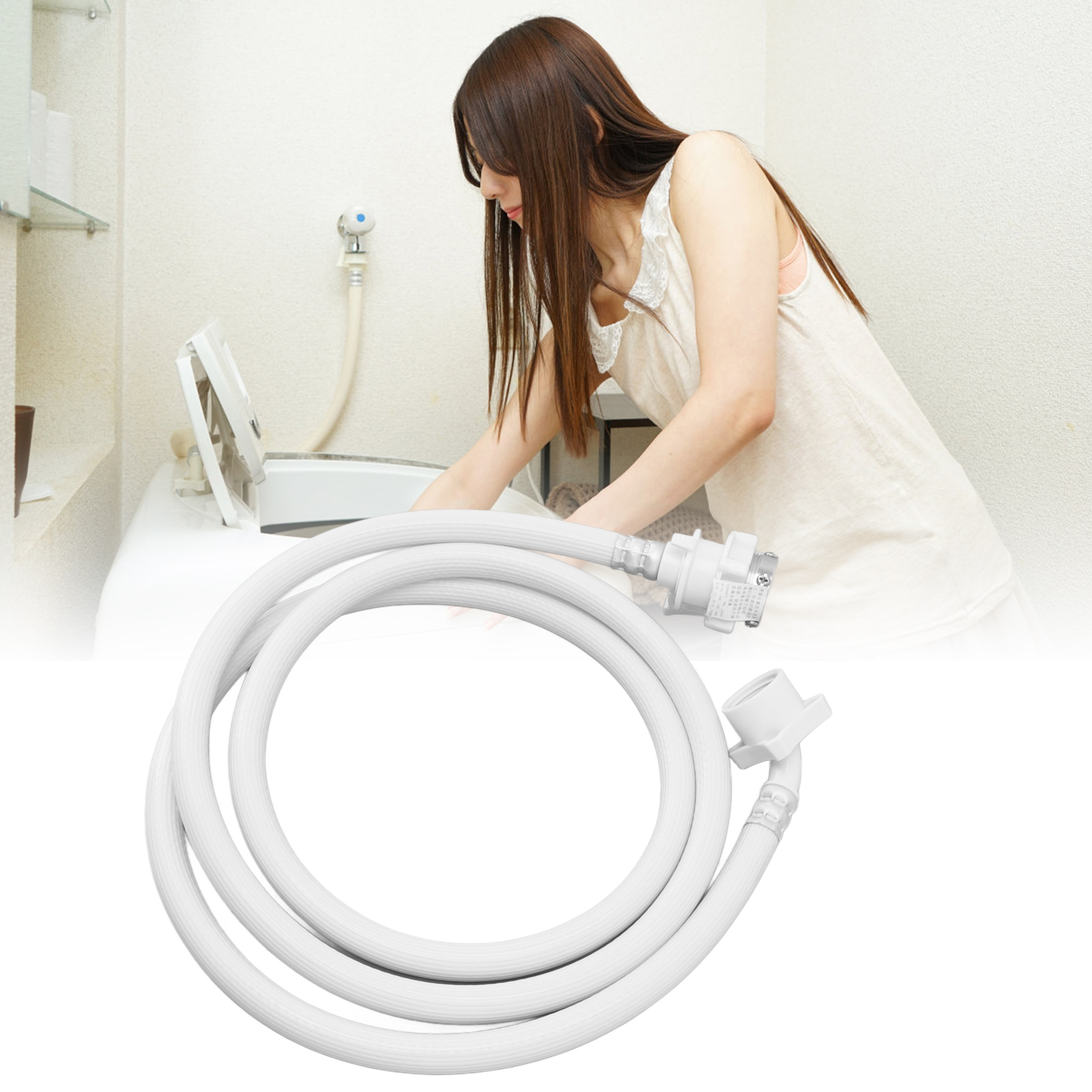 Kompatibel Mit 2 M Langen Wasserzulaufschläuchen Für Originale/vollautomatische Top-/frontlader-waschmaschinen Von Haier.