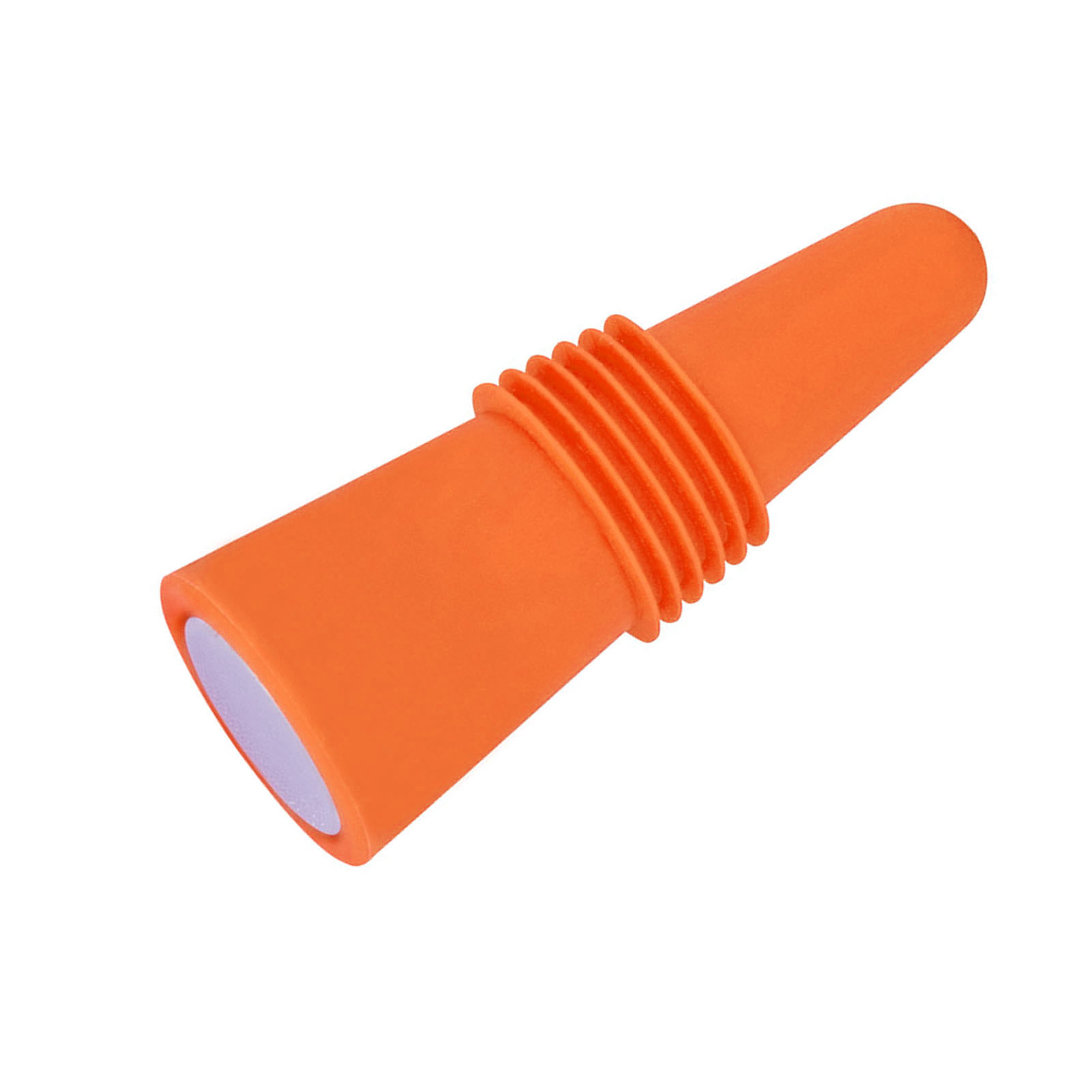 Orangenweinverschluss Aus Lebensmittelechtem Silikon Mit Edelstahlfuß.