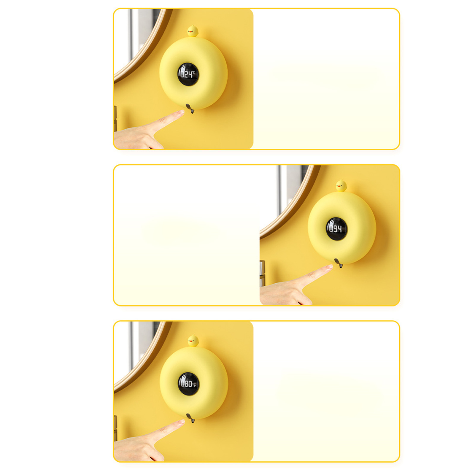 Automatischer Seifenspender Mit Sensor, Intelligenter Seifenspender Mit Sensor, Usb-wiederaufladbarer Schaumspender, Seifenspender Mit Infrarotsensor, Huang Xiaoji (kleines Huhn)