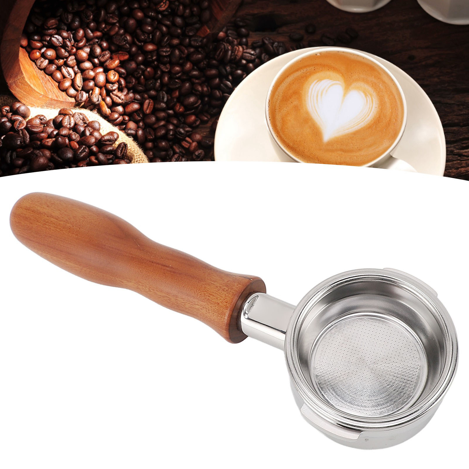 Massivholzgriff Ohne Sockel, 58 Mm, Zweigriff-huijia, Kaffeemaschinenzubehör