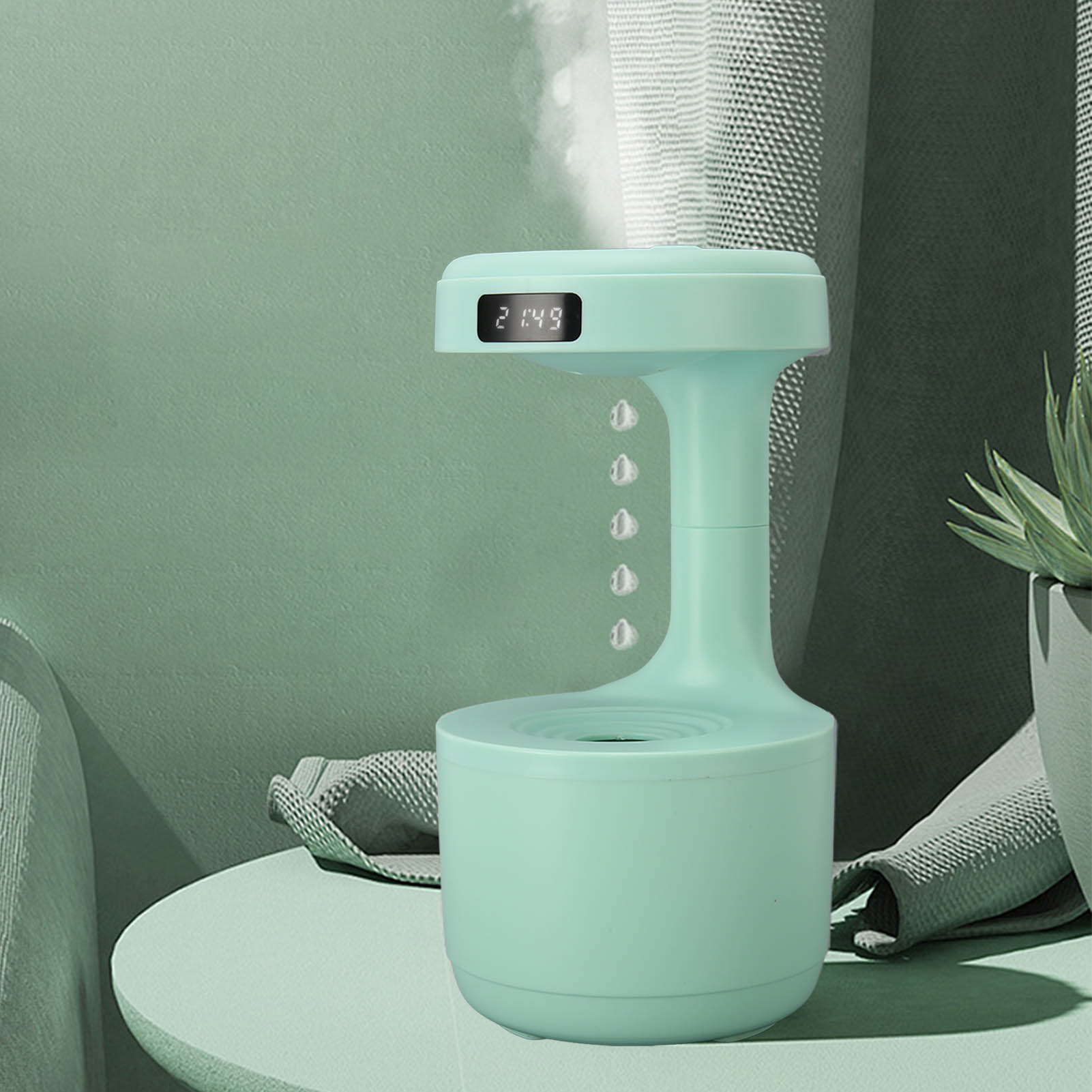 Antigravitations-wassertropfen-luftbefeuchter, Usb, Für Zuhause, Schlafzimmer, Büro, Arbeitszimmer, Leise, Anti-reflux, Antigravitation, Umweltfreundlich.