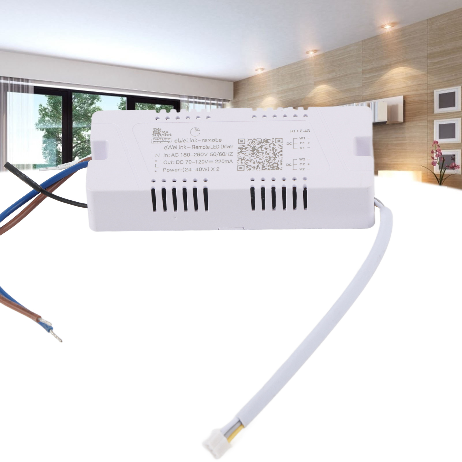 Led-treiber, Zweifarben-dimmer Und Farbanpassung, Helligkeits- Und Farbanpassung, Sprachsteuerung, Fernsteuerung Per App, 2,4-ghz-smart-treiber 2