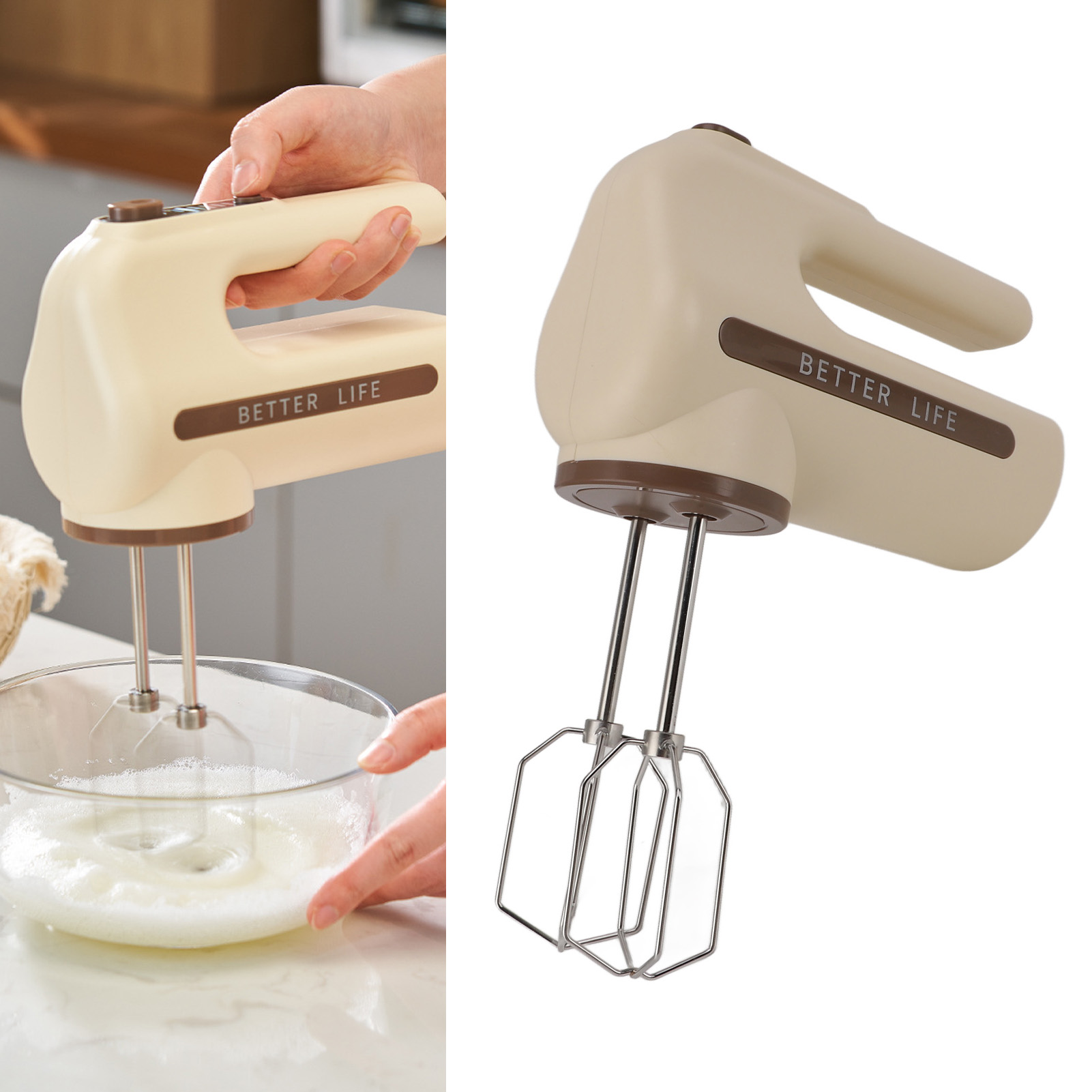 Multifunktionaler, Kabelloser Elektrischer Schneebesen Zum Backen, Sahne- Und Eierschlagen