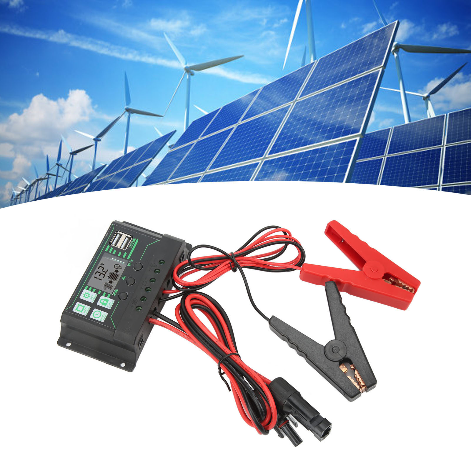 30a 12v/24v 360w Adaptiver Mppt-solarladeregler, Solarmodul-steuerungsregler
