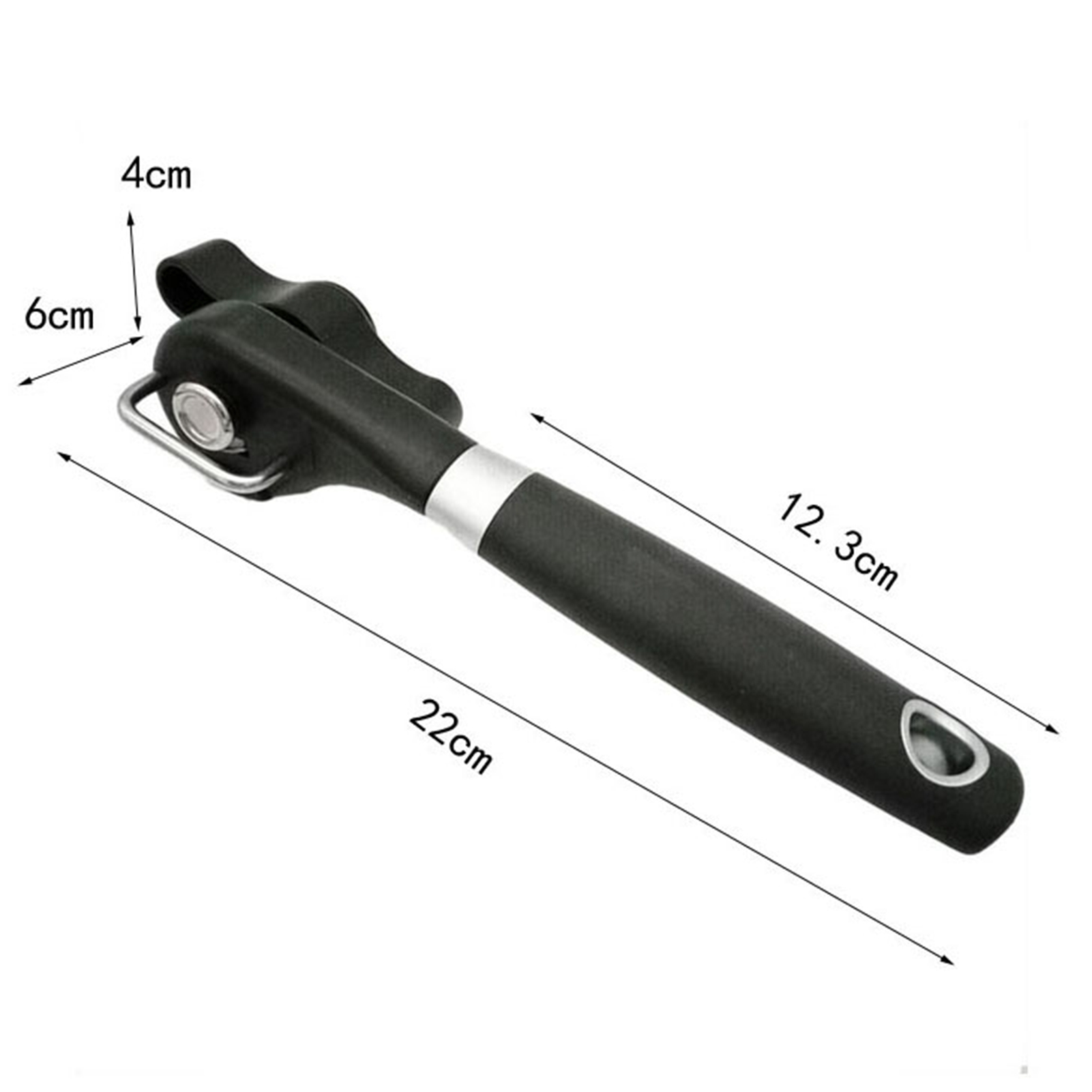 Dosenöffner Aus Edelstahl, Küchendosenöffner, Manueller Dosenöffner Mit Einem Einzelnen Griff Aus Gummi Und Kunststoff