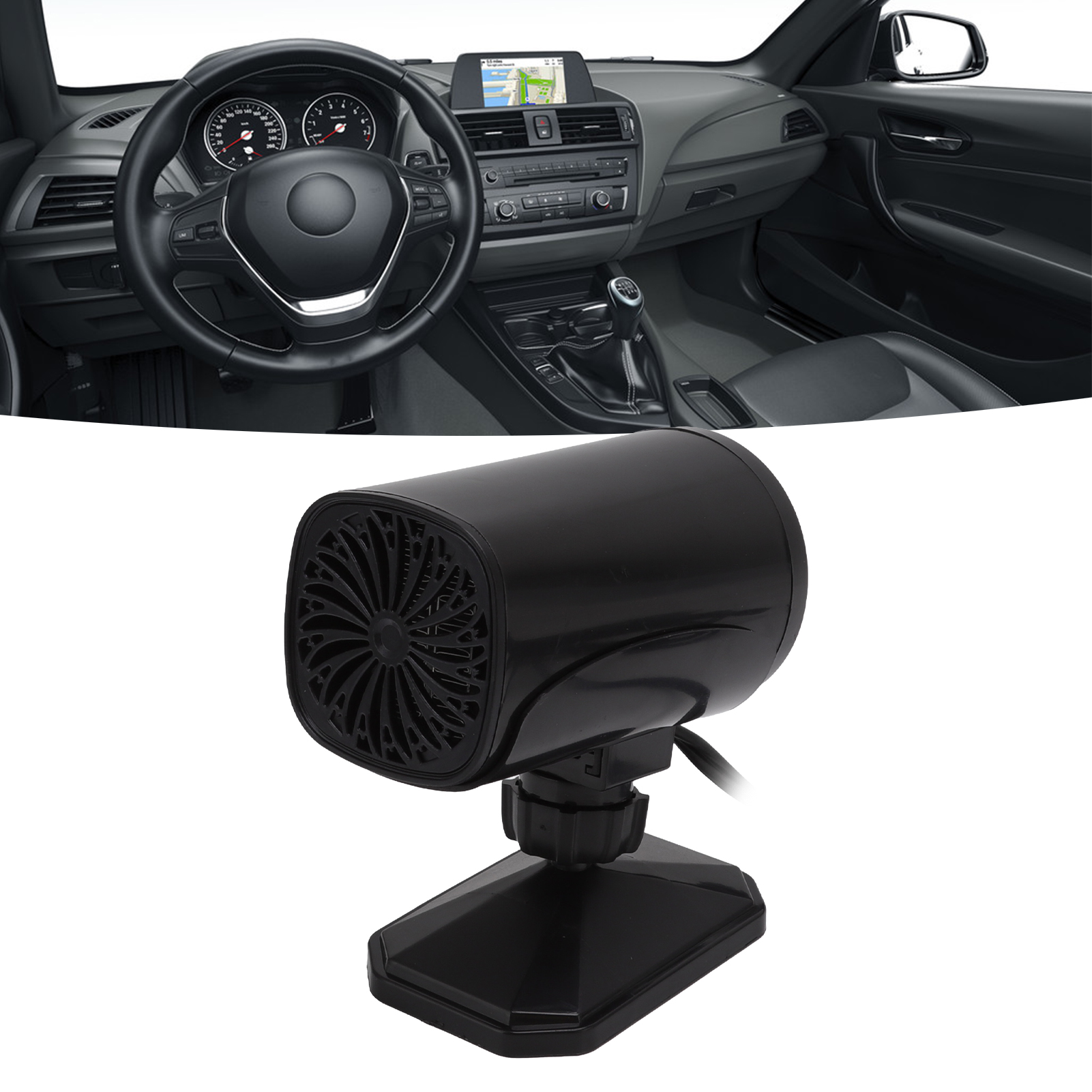 Autoheizung, Doppelfunktion (heizen Und Kühlen), Klein, Enteisungs- Und Entfeuchtungsfunktion, Leistungsstarke Elektrische Heizung Für Lkws, Elektrische Autoheizung, Schwarz, 12 V.