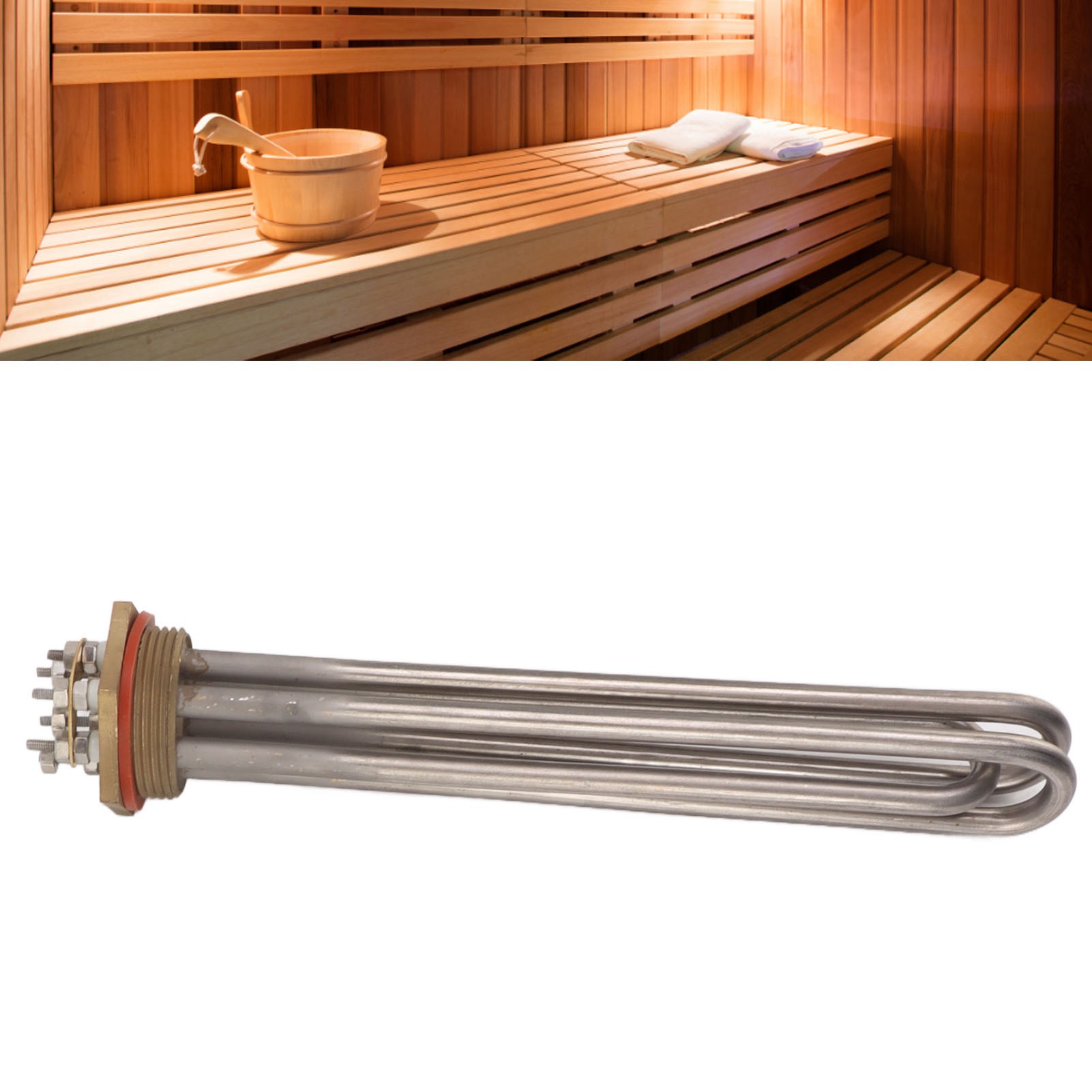 Sauna-heizelement 6 Kw, Edelstahl, Rostfrei Und Langlebig, 230 V.