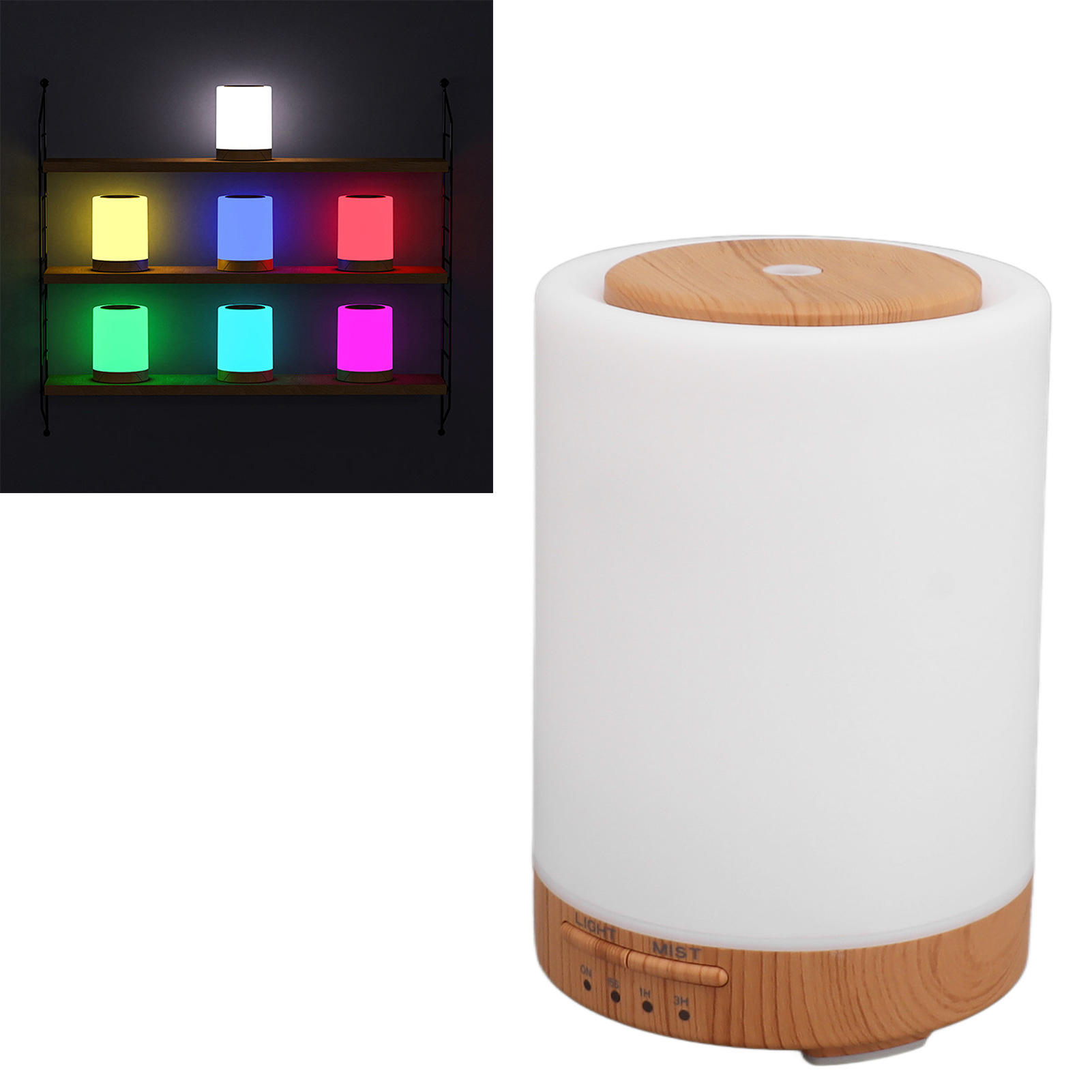 Ultraschall-aroma-diffusor Mit Integriertem Nachtlicht, 220 Ml Fassungsvermögen, Tragbarer Aroma-diffusor Für Zuhause Und Büro, 100-240 V (europäischer Standard)
