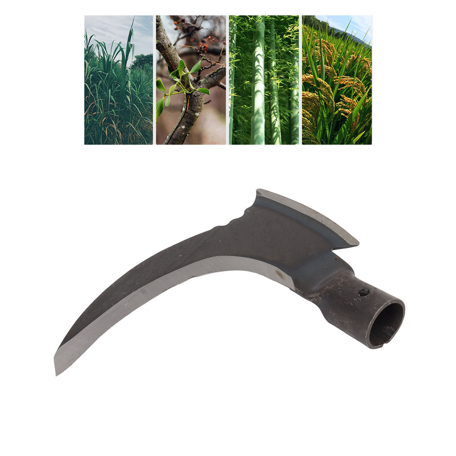 Doppelschneidige Gartensichel Aus Manganstahl, Multifunktionale Doppelschneidmachete, Holzschneider, Gartengerät, Einzelklinge.