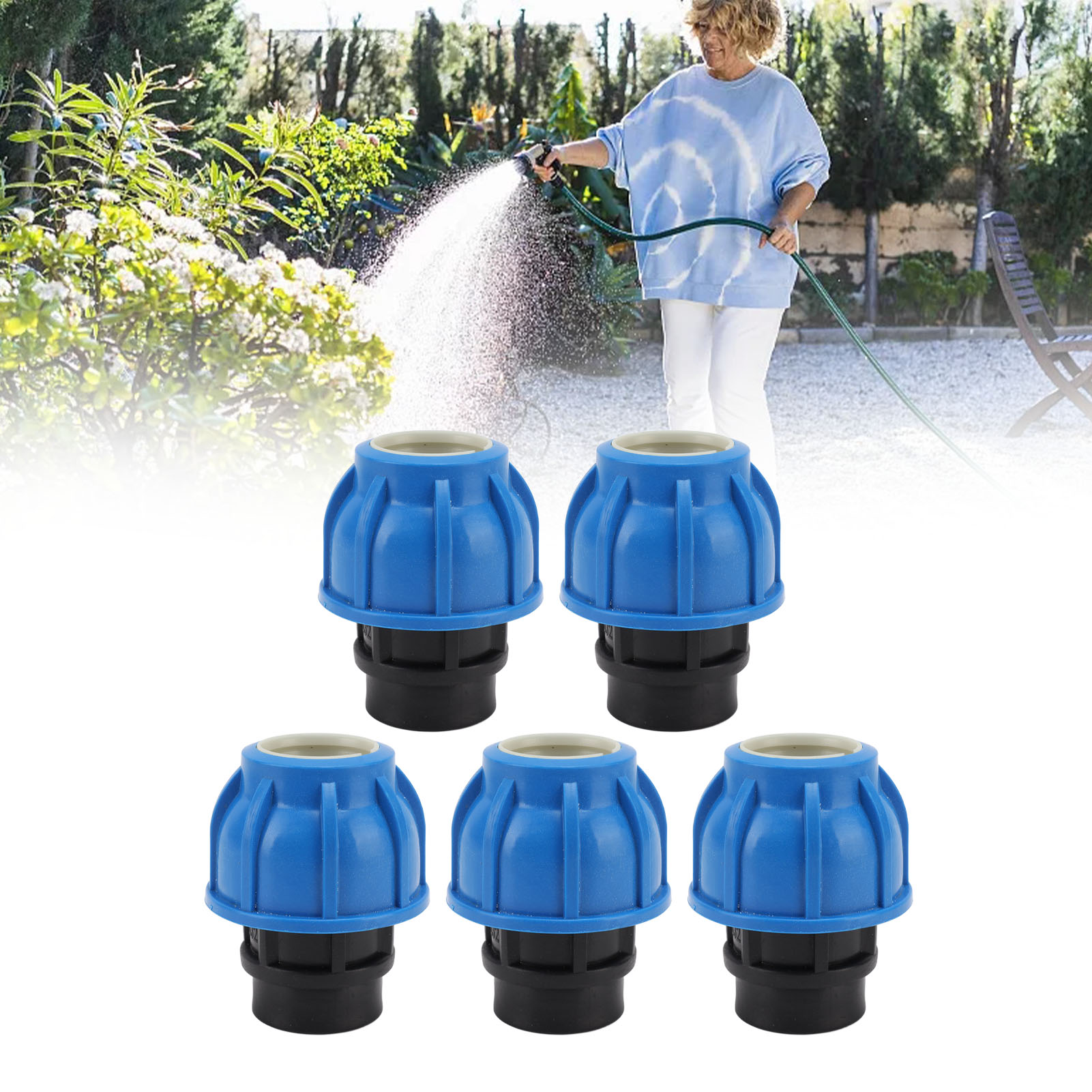 5 Stück/verkauf Von Pe-schnellkupplungen, Direktverschraubungen, Schnellkupplungen Für Pe-kunststoff-trinkwasserleitungen, Sanitärrohre Und -fittings, 32g3/4 Direkt-innengewinde-fittings.