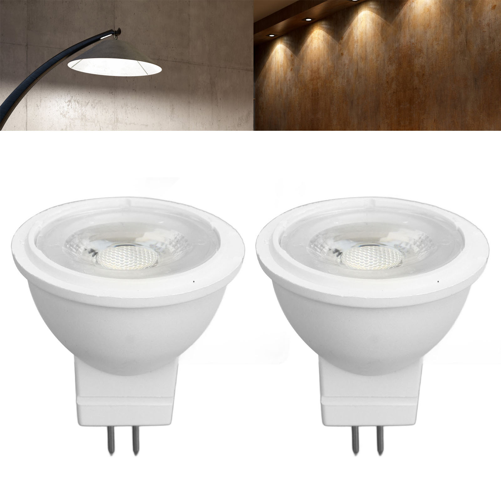 Mr11 4-pin Einbaustrahler, 3w, 110v, Dimmbar, Für Schienen-, Landschafts-, Möbel- Oder Einbaubeleuchtung, Weißes Licht.