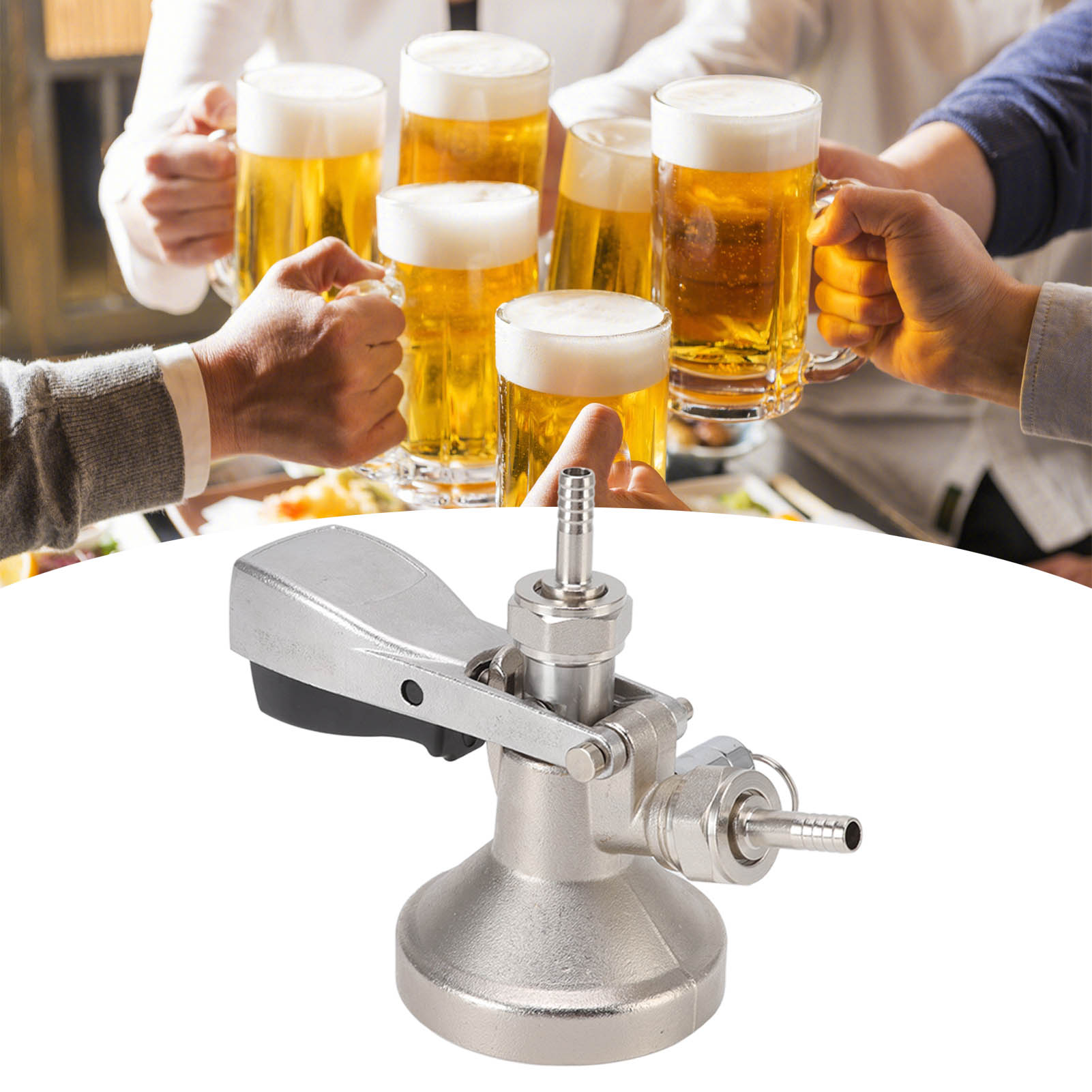 Dreieckiger Plattenausschank Mit G-förmigem Druckbegrenzungsventil, Bierzapfanlage Aus Edelstahl, Zubehör Für Zapfanlagen, Bierzapfanlage.