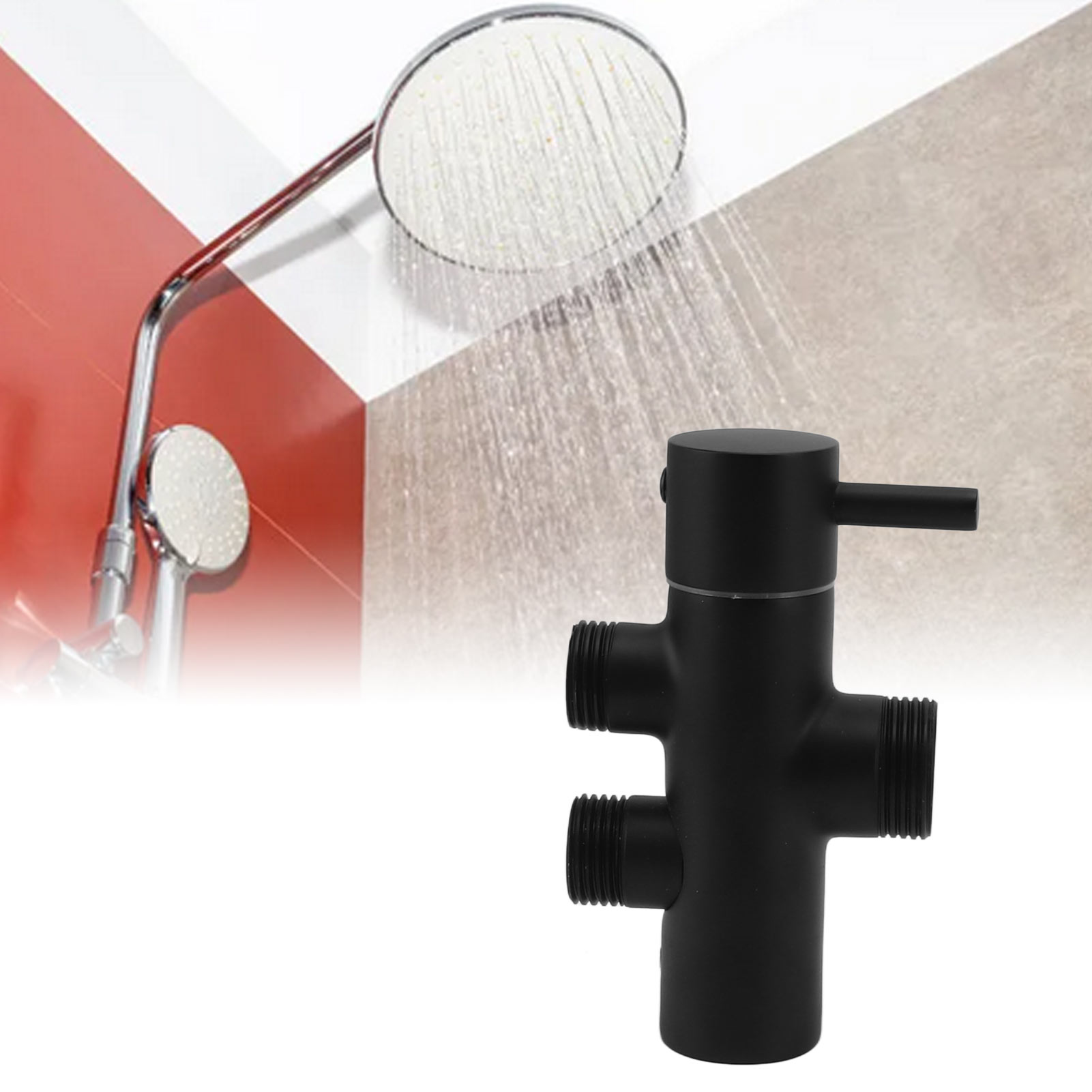 Der Verteiler Kann An Der Wand Montiert Werden Es Handelt Sich Um Einen Warm- Und Kaltwasserregler, Der Vollständig Aus Kupfer Besteht Und Gleichzeitig Als Toilettenventil Dient.