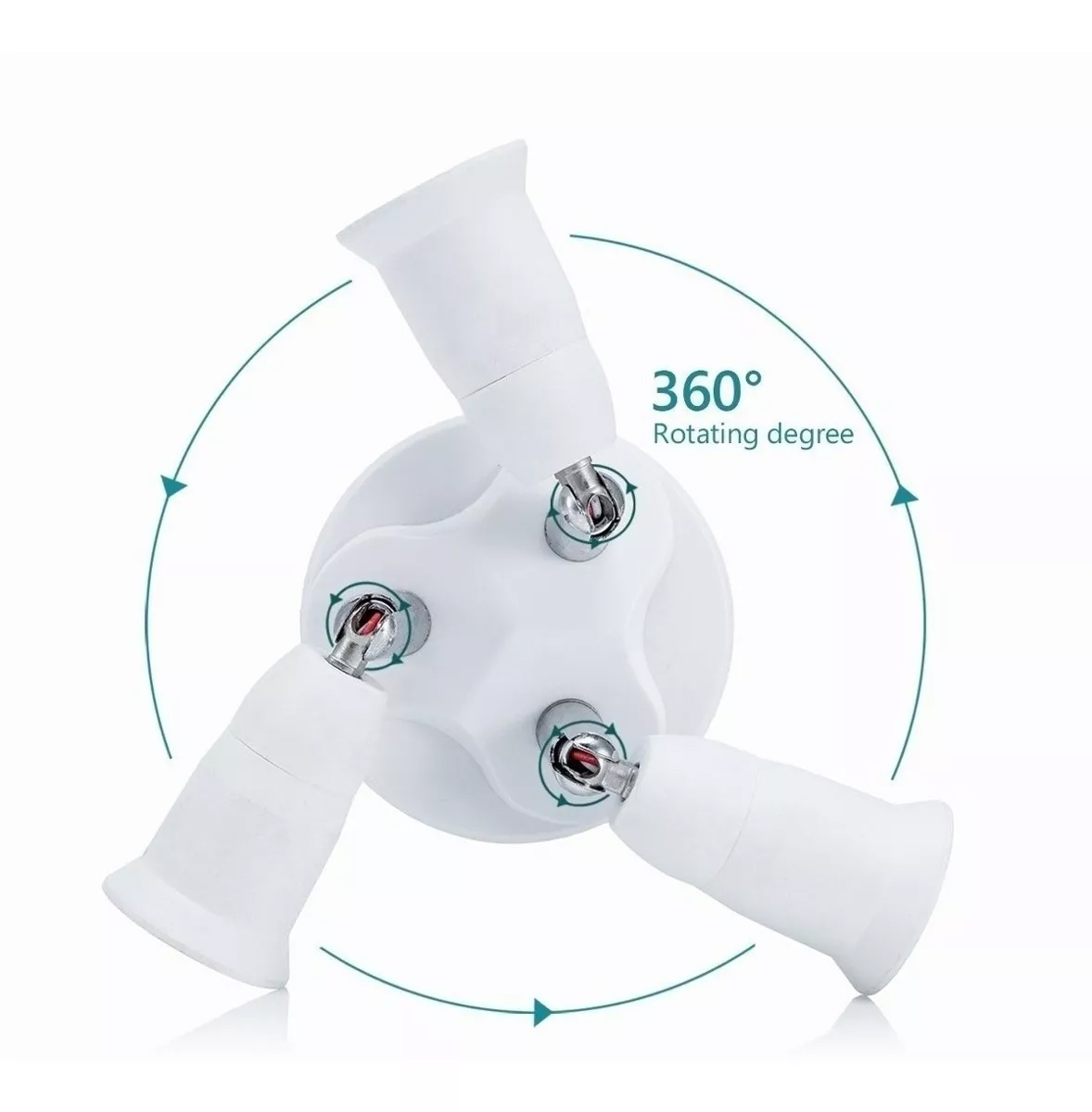 Universeller E27-adapter Für Lampenfassungen, E27 Auf E27-fassung, Weitbereichsspannung, Energiesparender Konverter, Weltweit Kompatibel.