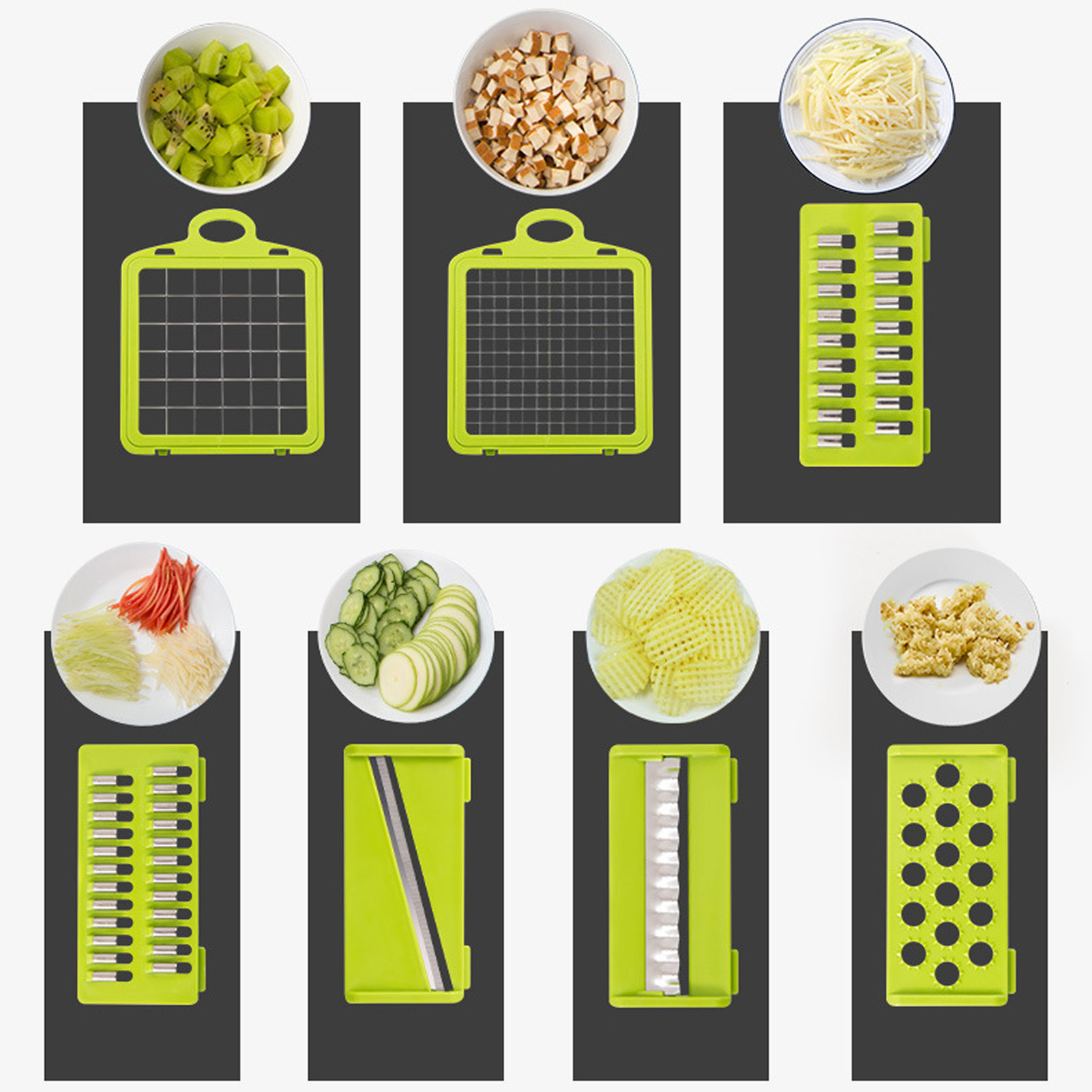 Multifunktionales Küchenutensilien-set, Manueller Hobel, Reibe Und Zerkleinerer, 16 In 1
