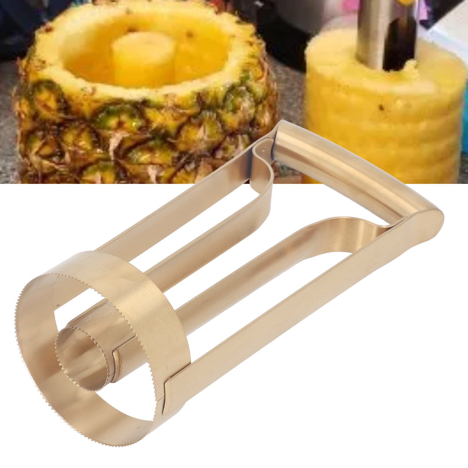 Ananasschäler Aus Edelstahl, Kernentferner, Ananasschäler, Küchenutensil.
