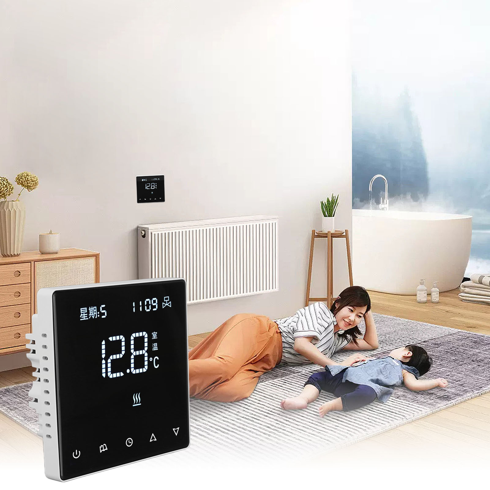 Intelligente Klimaanlage, Wasserbasierter Temperaturregler, Luft-luft-wärmepumpe, Temperaturpanel, Vernetzung, Drahtlose Wlan-kommunikationsfunktion 485, 220v.