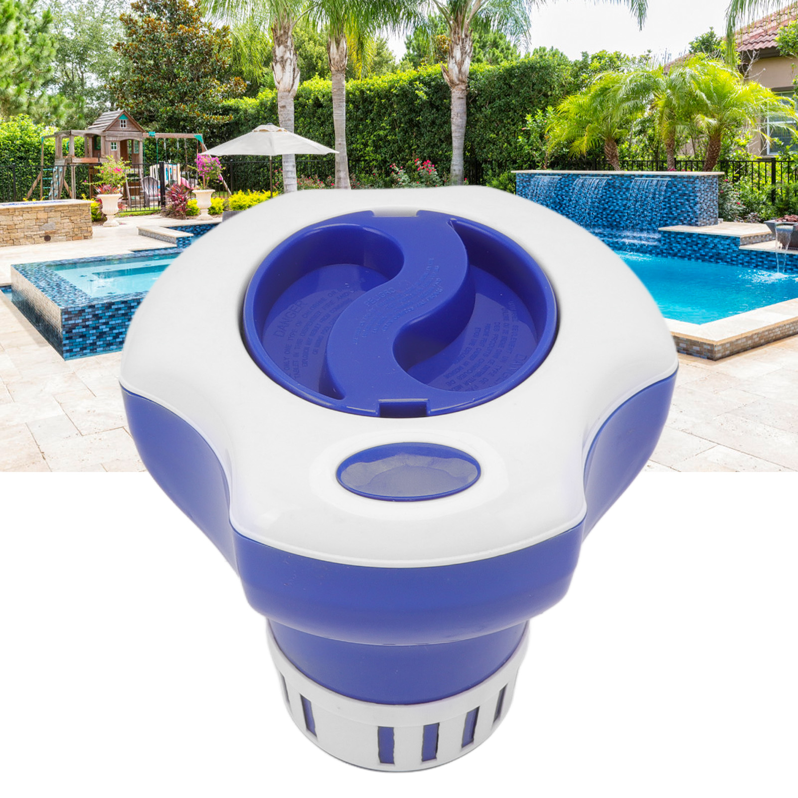 Dosiergerät Für Schwimmbäder, Schwimmende Tabletten, Schwimmbecher, Schwimmbadzubehör Mit Thermometer, Desinfektionsdosiergerät
