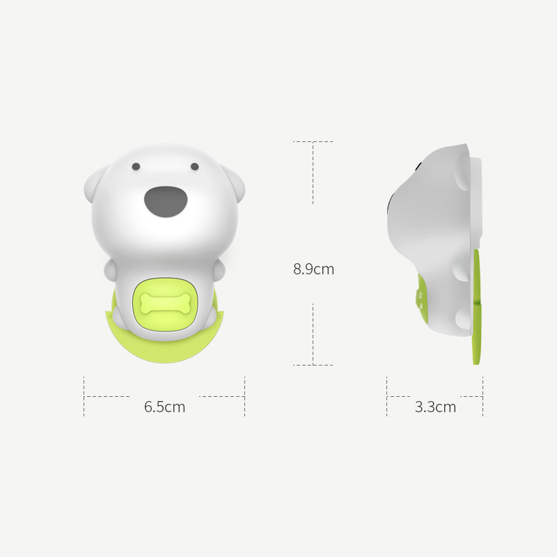 Bedeli Türstopper Mit Einklemmschutz, Kindersichere Türverriegelung, Wind- Und Stoßfester Silikon-türclip, Türstopper In Hundeform, 1 Stück – Grün