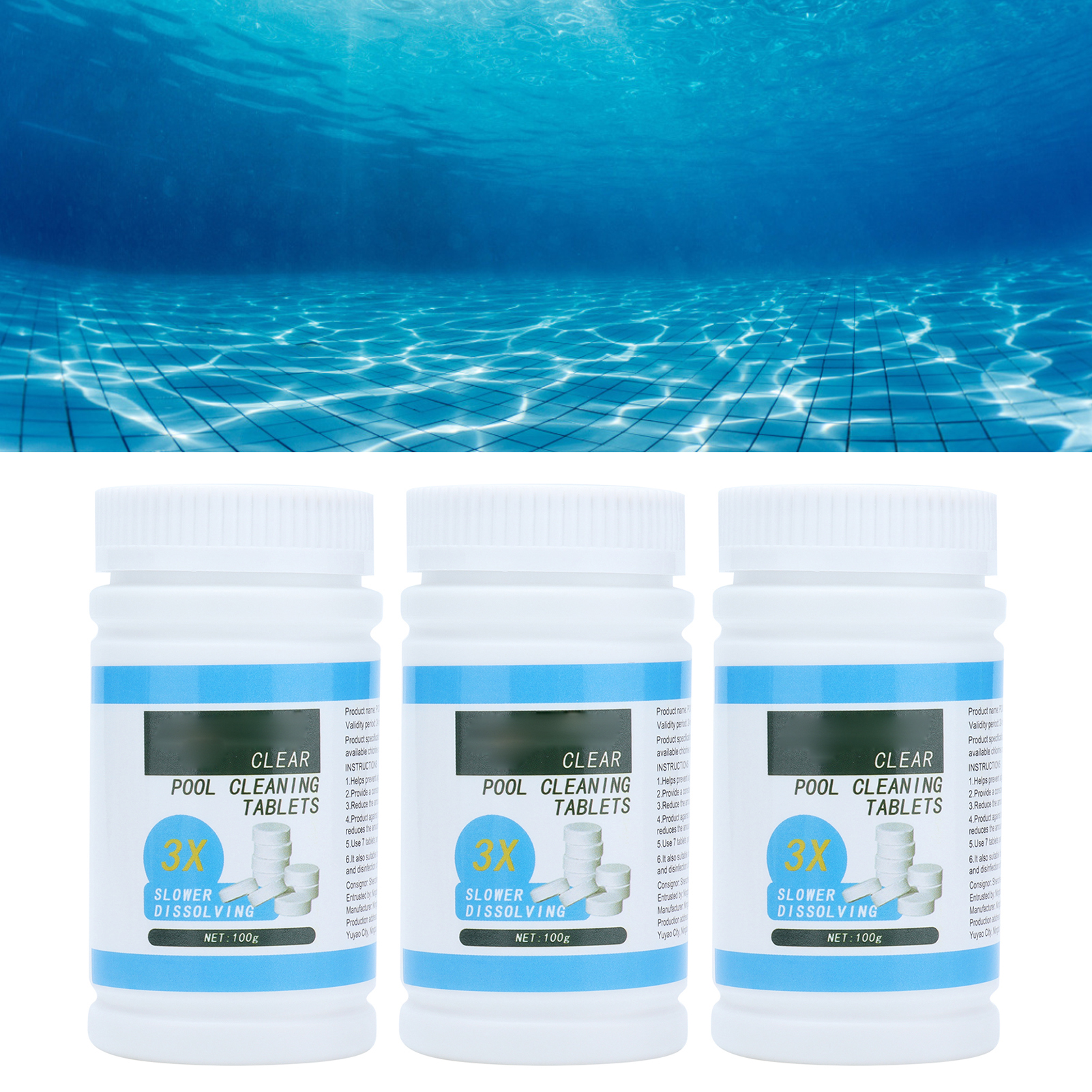 Flaschen/verkauf Von Chlortabletten Für Schwimmbäder, Brausetabletten, Multifunktionale Reinigungstabletten Für Bad Und Wasserqualität, Chlortabletten Zur Wasserreinigung
