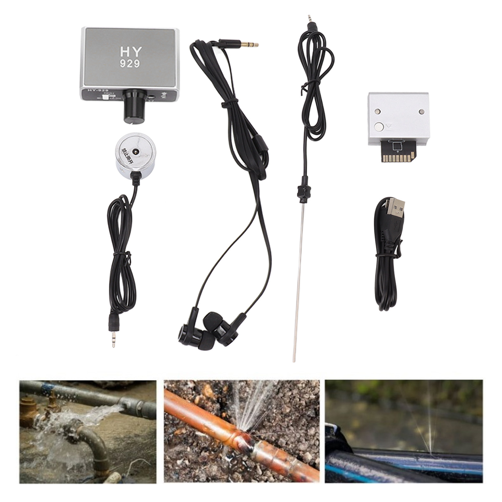 Professioneller Usb-lecksucher, Rohrlecksucher, Zubehör Zur Lecksuche In Sanitäranlagen, Sonde (europäischer Standard 100-240 V)