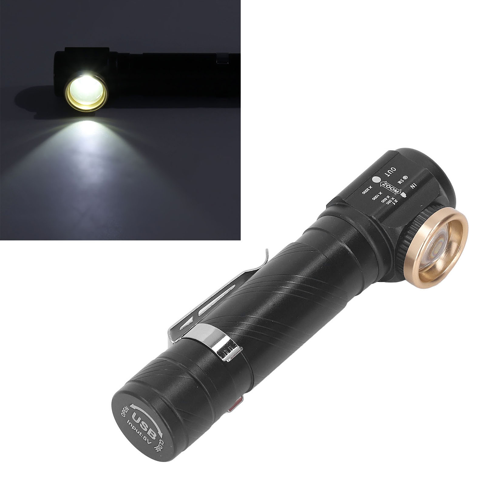 Abnehmbare Led-stirnlampe, Tragbare Taschenlampe, Hochleistungs-led-stirnlampe