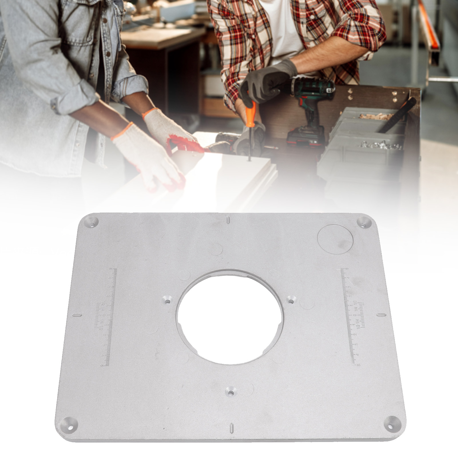 Bakelit-fräsplatte Mit 4-17/32 Zoll Lochabstand, Kompatibel Mit Dewalt 625/624, Bosch 1611/1615 Und Feinrt-1800 3-loch-oberfräsen.
