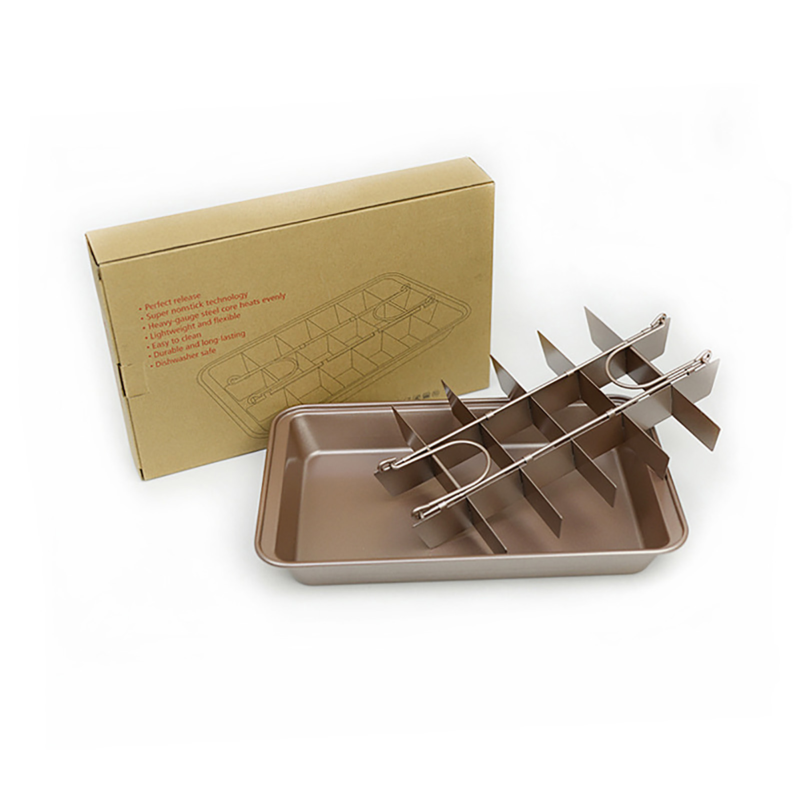 Antihaft-brownieform, Kuchenform Aus Kohlenstoffstahl, Rechteckige Kuchenform, Antihaft-toaster