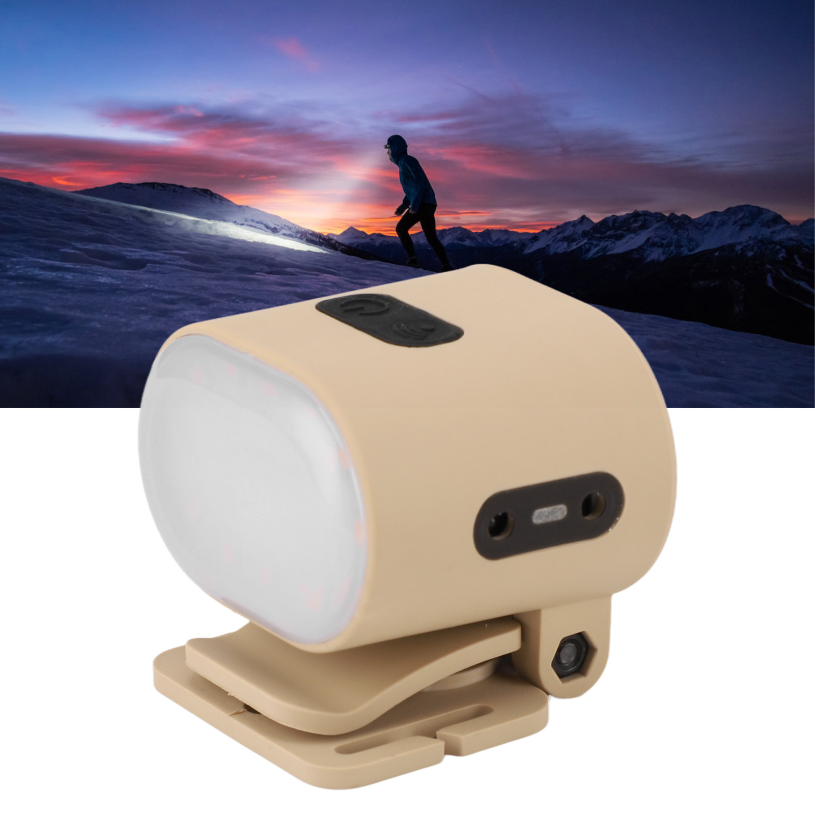 Induktions-stirnlampe Zum Nachtangeln, Köderwechseln, Als Hutvisier, Warmes Licht, Magnetisches Handgelenklicht, Wiederaufladbare Lampe Für Outdoor-camping, Cremeweiß.