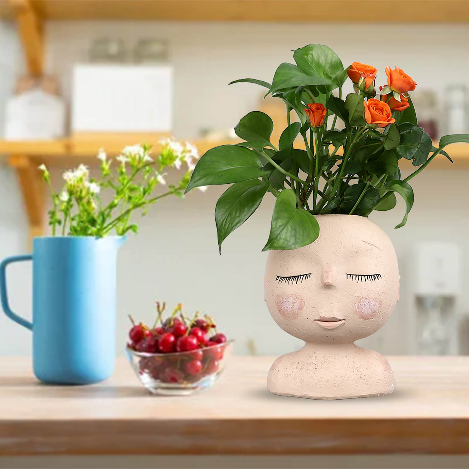 Göttinnengesicht, Niedlicher Und Einzigartiger Stil, Großes Durchmesserdesign 2