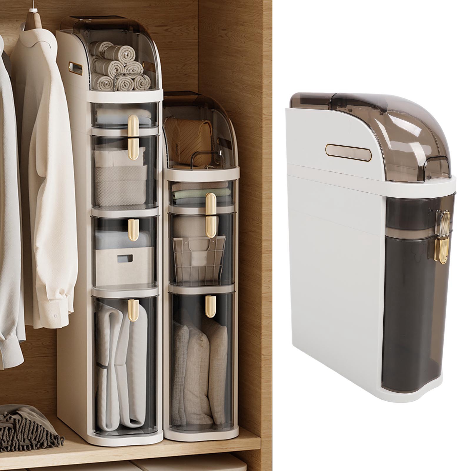 Küchenschrank Mit Nische, Kühlschrankschublade, Badezimmer-seitenschrank, Extra Schmales Ablagefach, Küchenschrank Mit Nische B