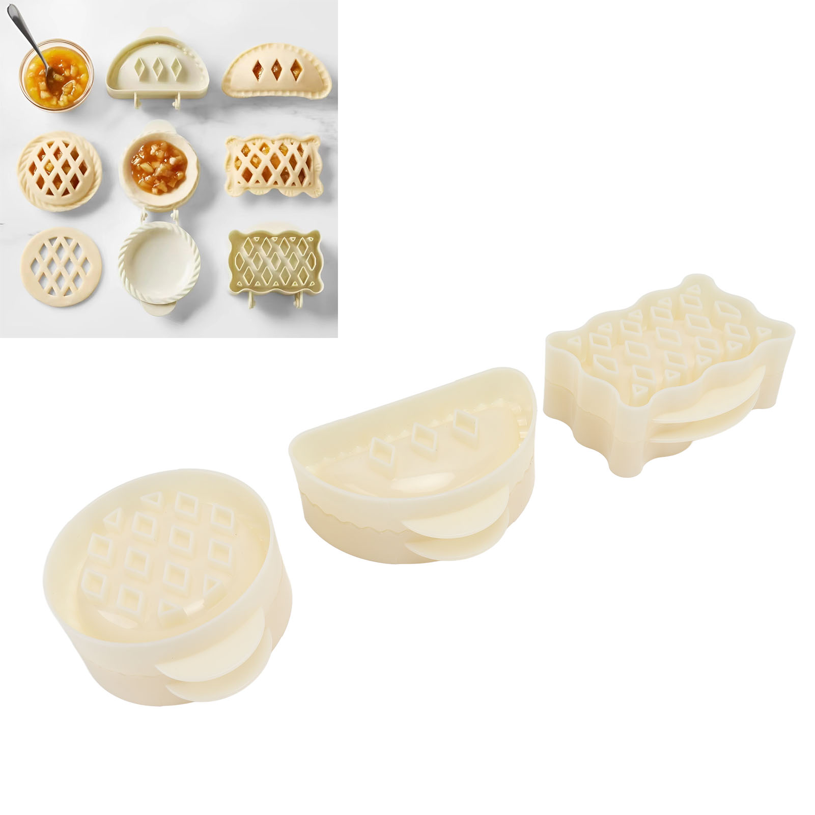 Set Mit 3 Einzelnen Törtchenformen, Apfeltörtchenformen, Weihnachtsgebäckformen