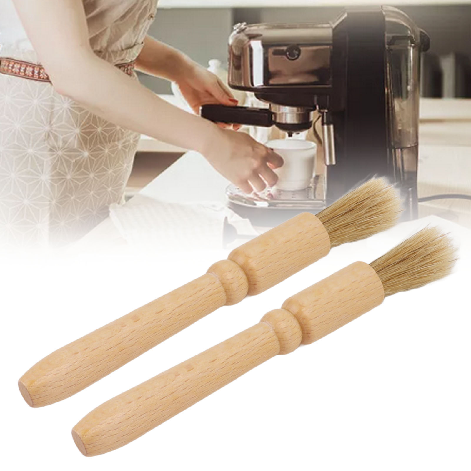 Reinigungsbürste Für Kaffeemaschinen, Reinigungsbürste Für Bartheken, Reinigungsbürste Für Kaffeemühlen, Verkauft Im Zweier-set.