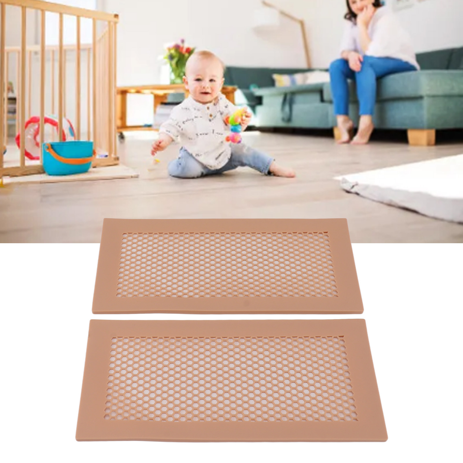 Silikon-schutzabdeckung Für Bodenlüftungsöffnungen, Babysicherheit, Puder