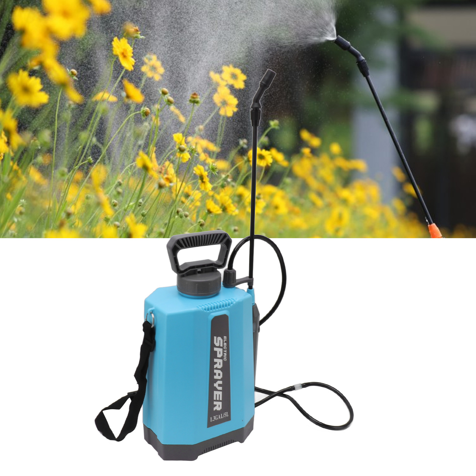 Elektrischer Schultersprüher, Gießkanne, Intelligenter Mini-sprühapparat Für Den Hausgarten, Neuartiger Desinfektionssprüher, Blau.