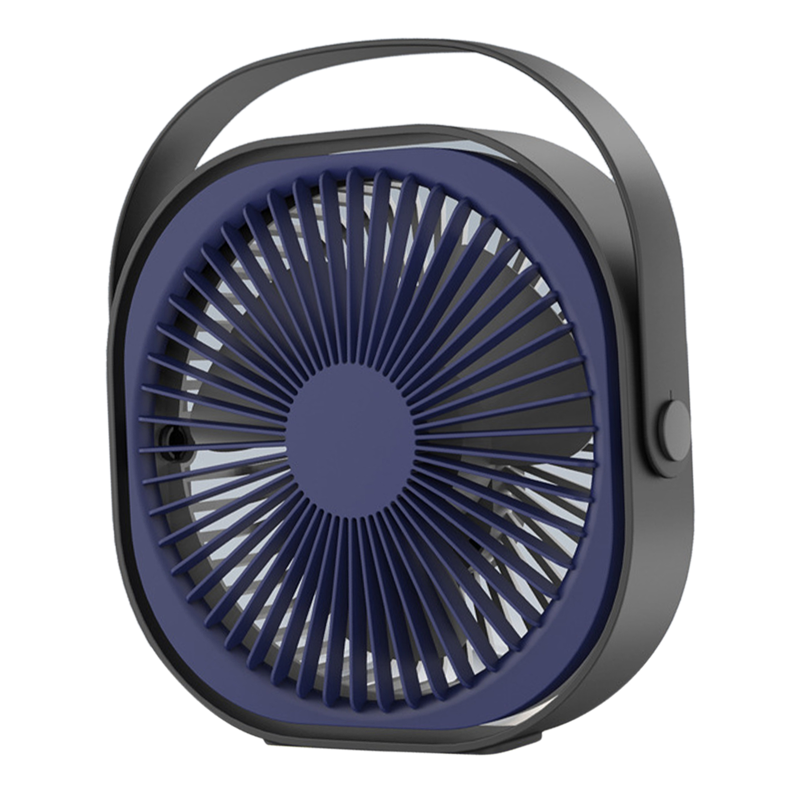 Neuer 6-zoll-mini-tischventilator, Leise, Tragbar Und Per Usb Aufladbar, Für Büro Und Zuhause, Blau.