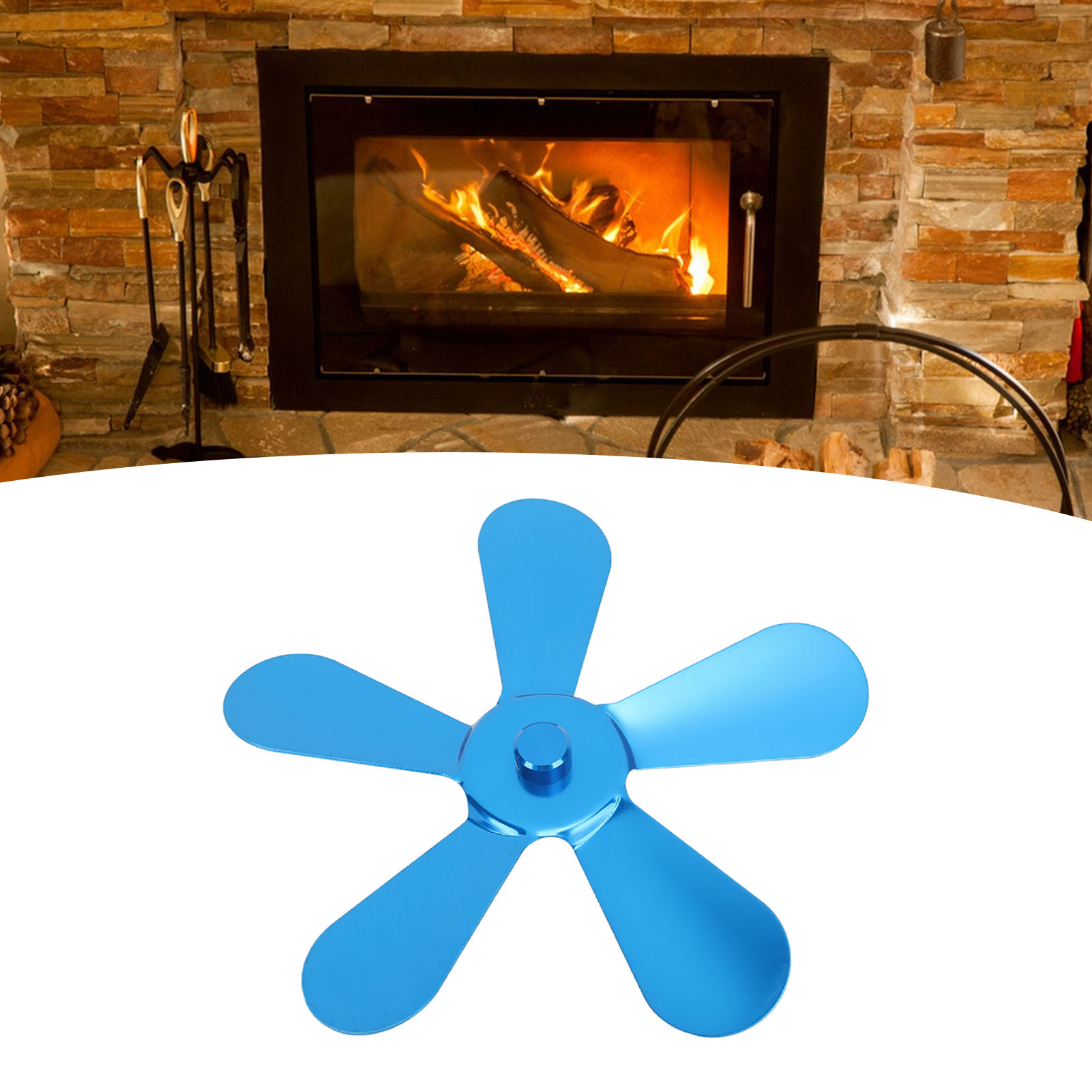 Kaminventilator-zubehör, Ventilatorflügel Aus Aluminiumlegierung, Blau