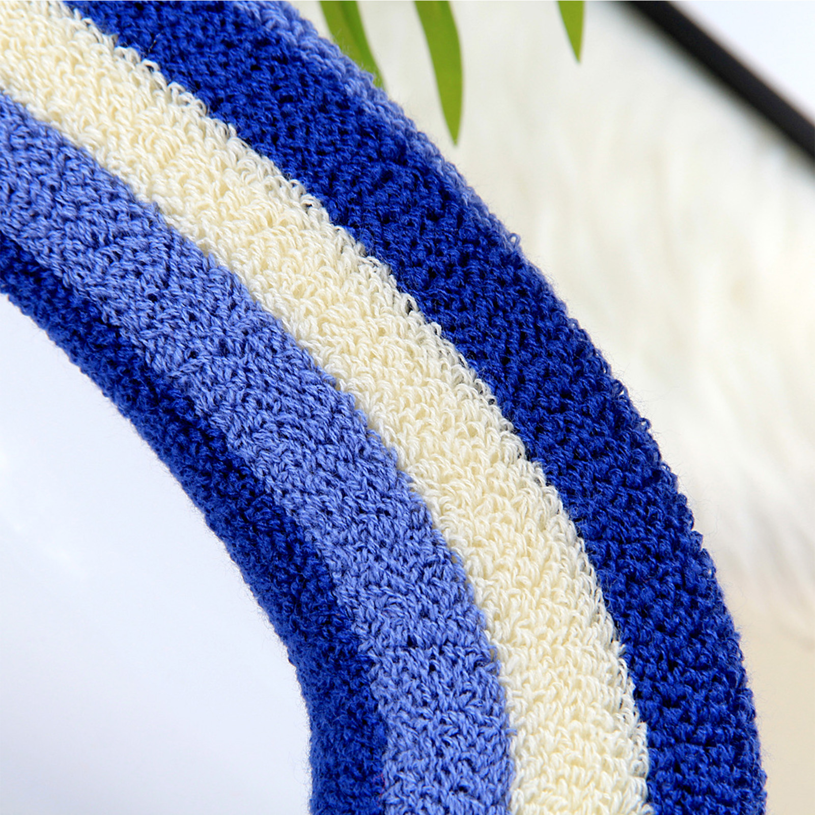 Dickmaschiger Toilettensitzbezug Mit O-ringen Und Regenbogenfarbenen Acrylstreifen – Toilettensitzbezug Für Straßenhändler