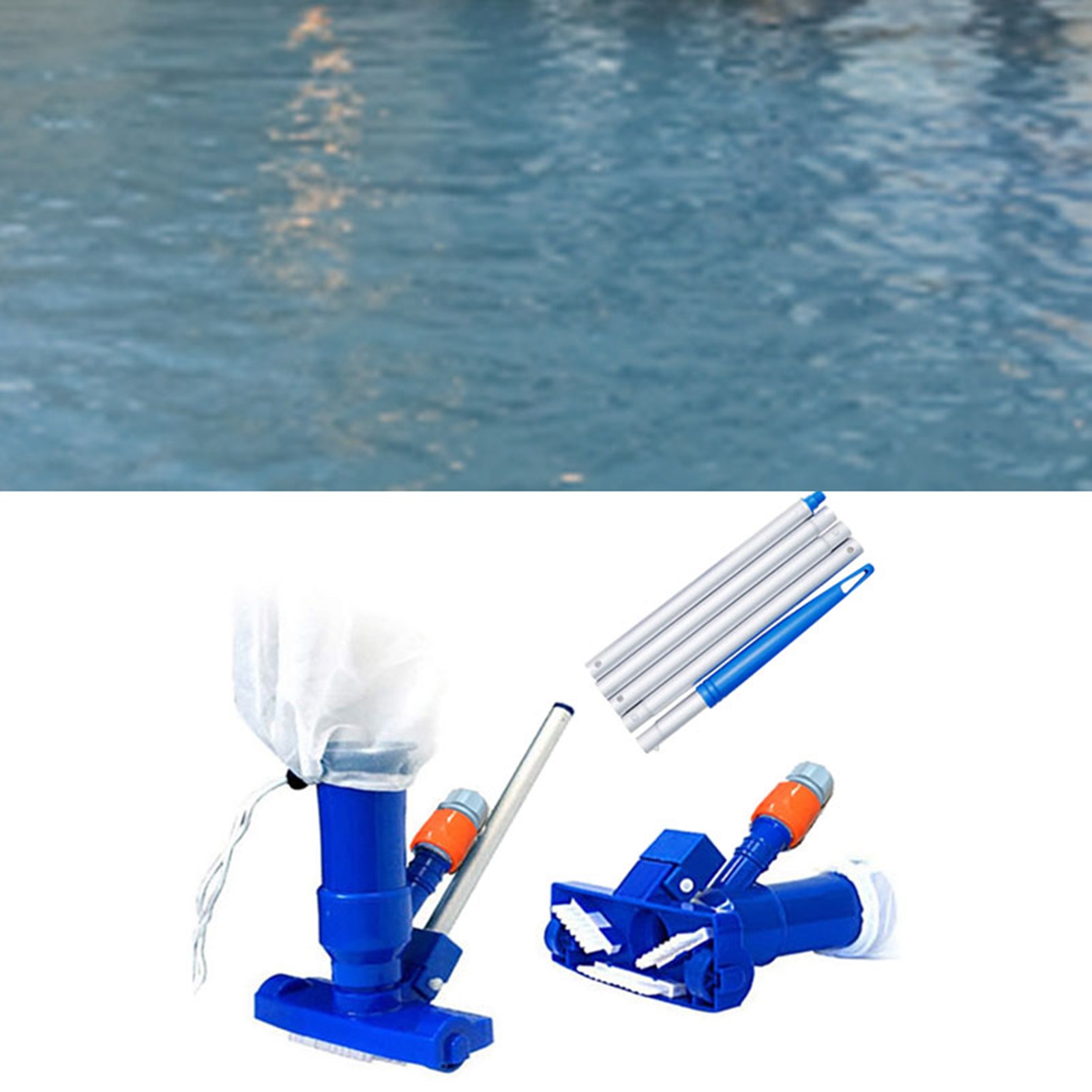 Poolreinigungsset Gemäß Europäischen Normen: Poolsauger-set Mit Düse Und Saugkopf