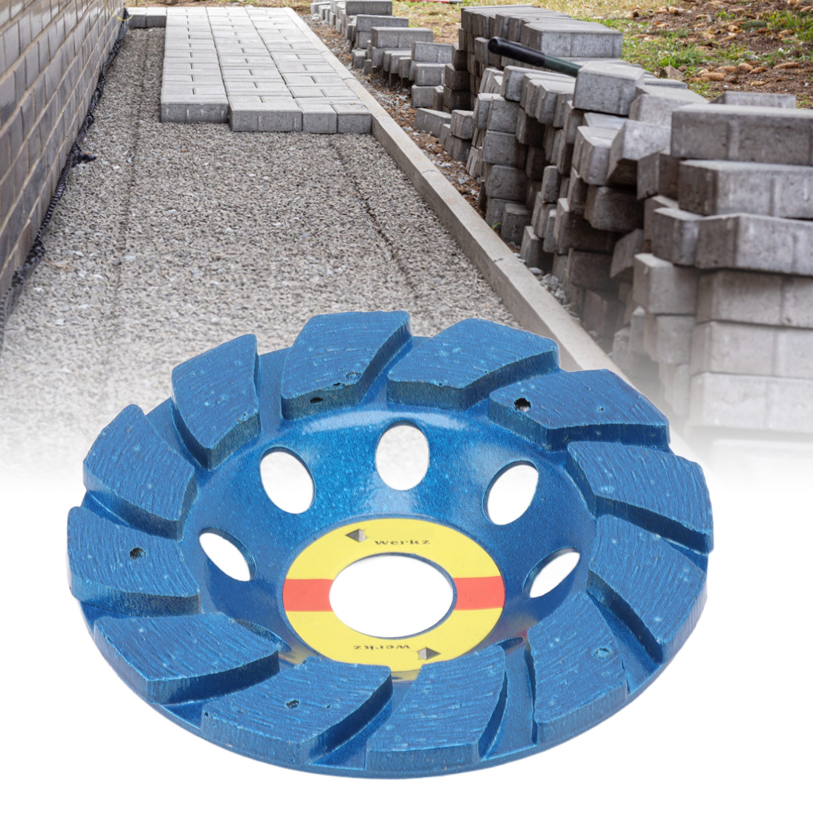 4-zoll-winkelschleifer Mit Vollblauer Diamantscheibe Für Marmor, Zementwände Und Betonböden.