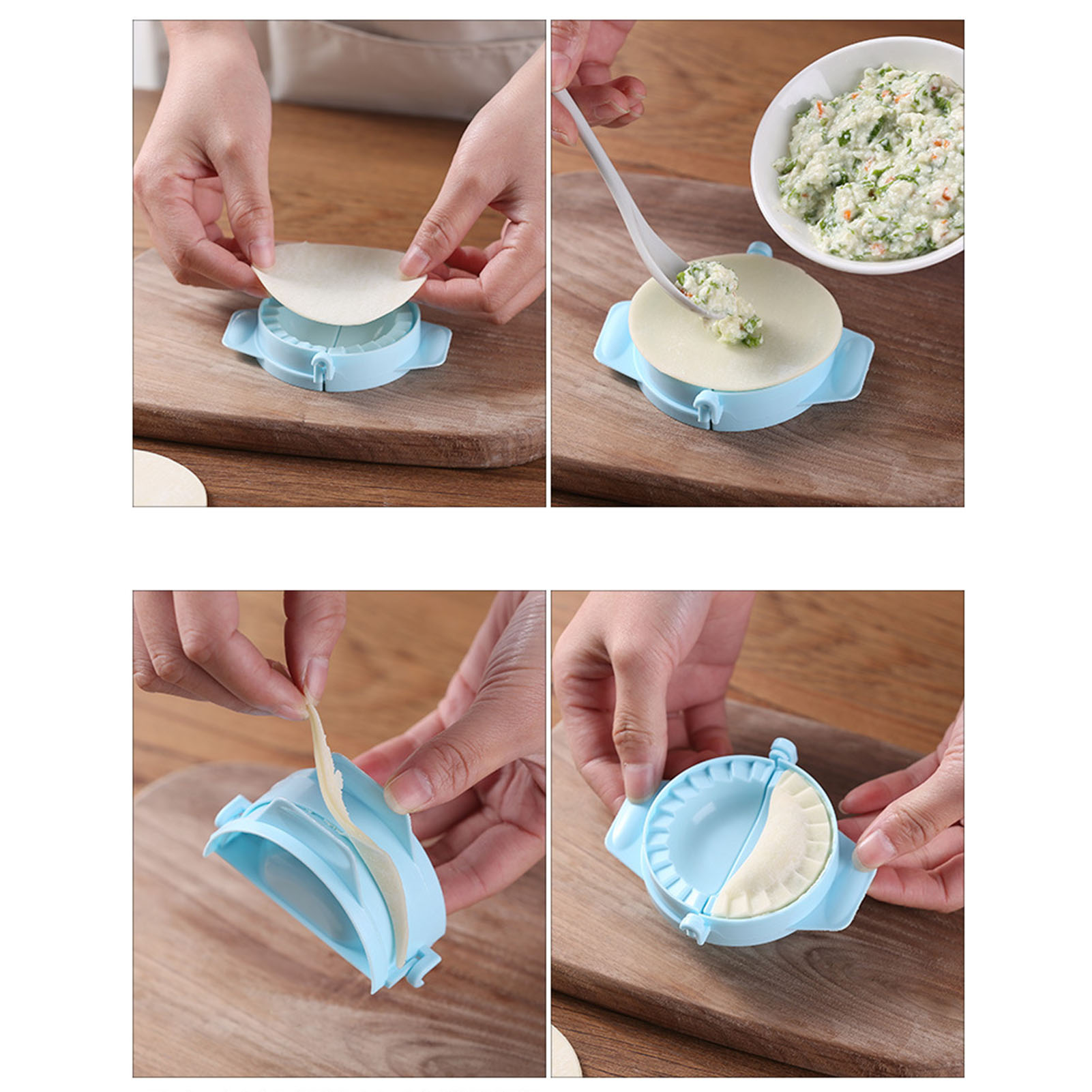 Großformatige Haushalts-raviolimaschine, Vollautomatische Ravioli-nudelmaschine, Halbmondförmige Ravioliform, Raviolimaschine.