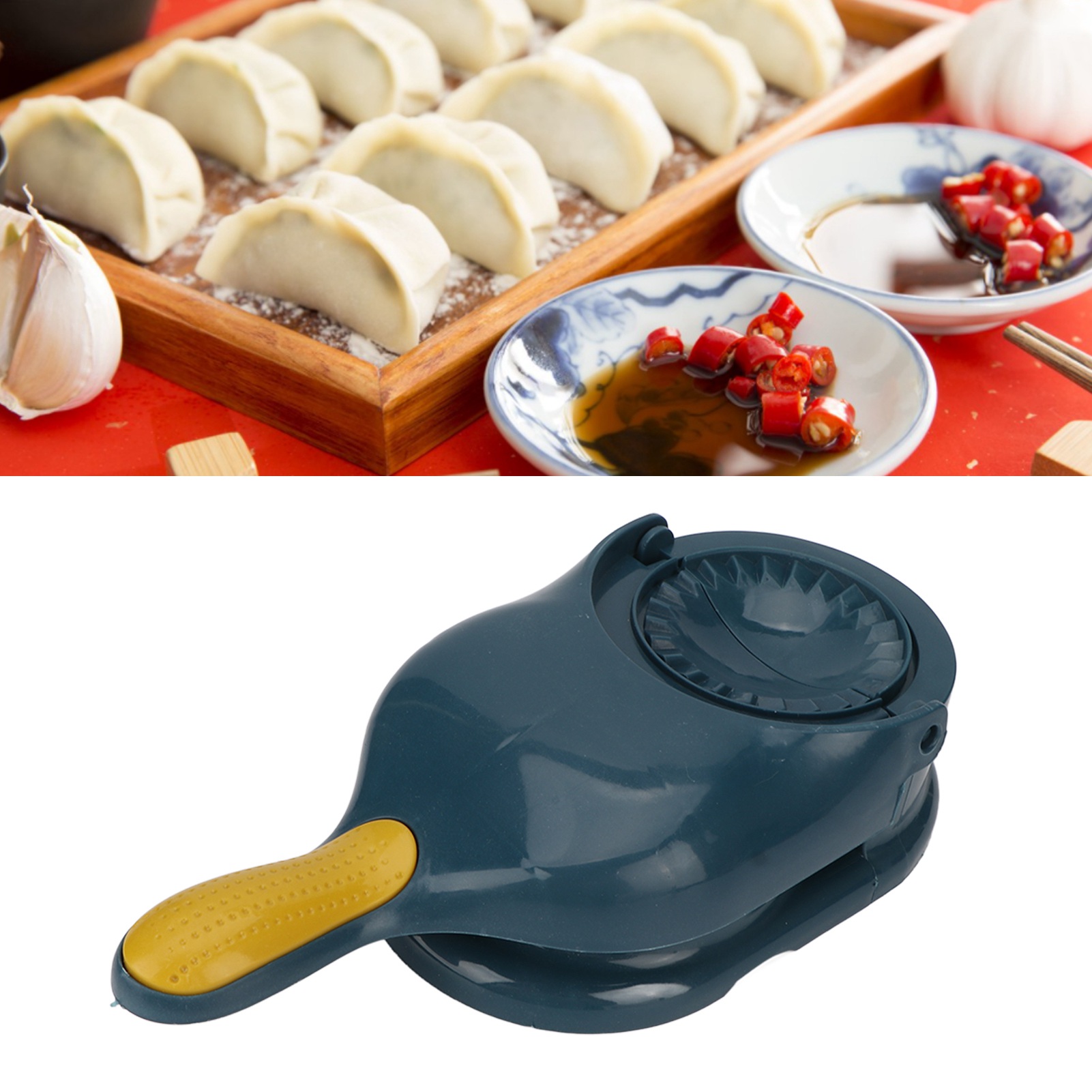 Ravioli-zubereitungsgerät Für Faule, Ravioli-teigroller, Pastapresse, Dampfbrötchenformer, Ravioli-teigpresse Für Küche Und Haushalt, Blau.