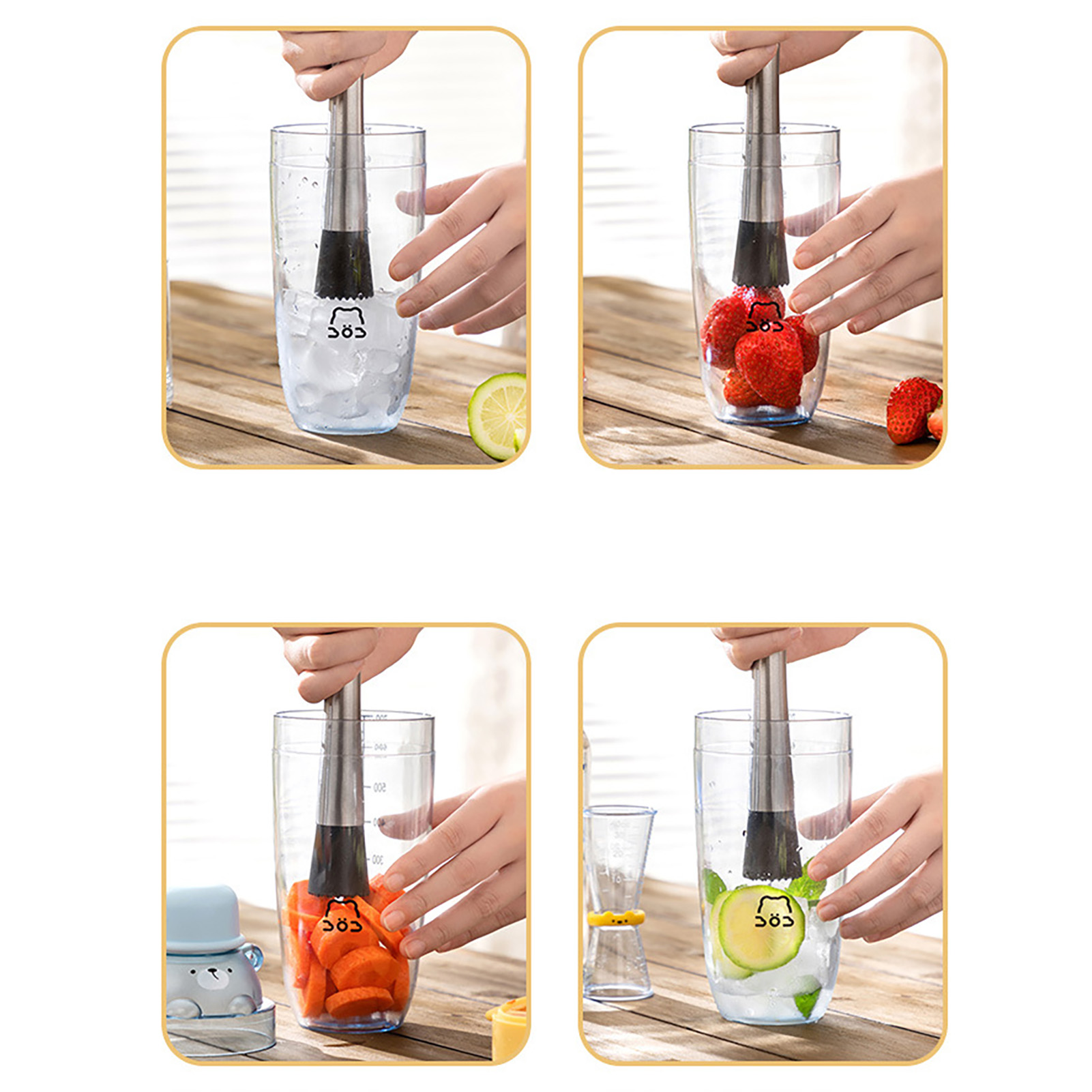 Cocktail-zubehörset, Shaker, Großer Blauer Shaker, Ideal Zur Zubereitung Von Zitronen- Und Milchteegetränken.