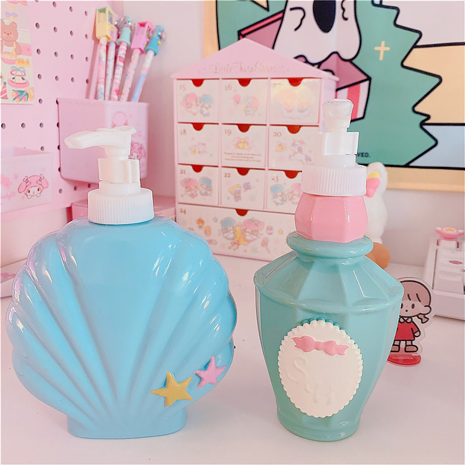 Dies Ist Die Gleiche Swimmer Duschflasche Wie Die Von Xiaozhai, Eine Feminine Kosmetikflasche, Eine Swimmer Reiseflasche Für Die Dusche, In Form Einer Muschel, Einheitsgröße.