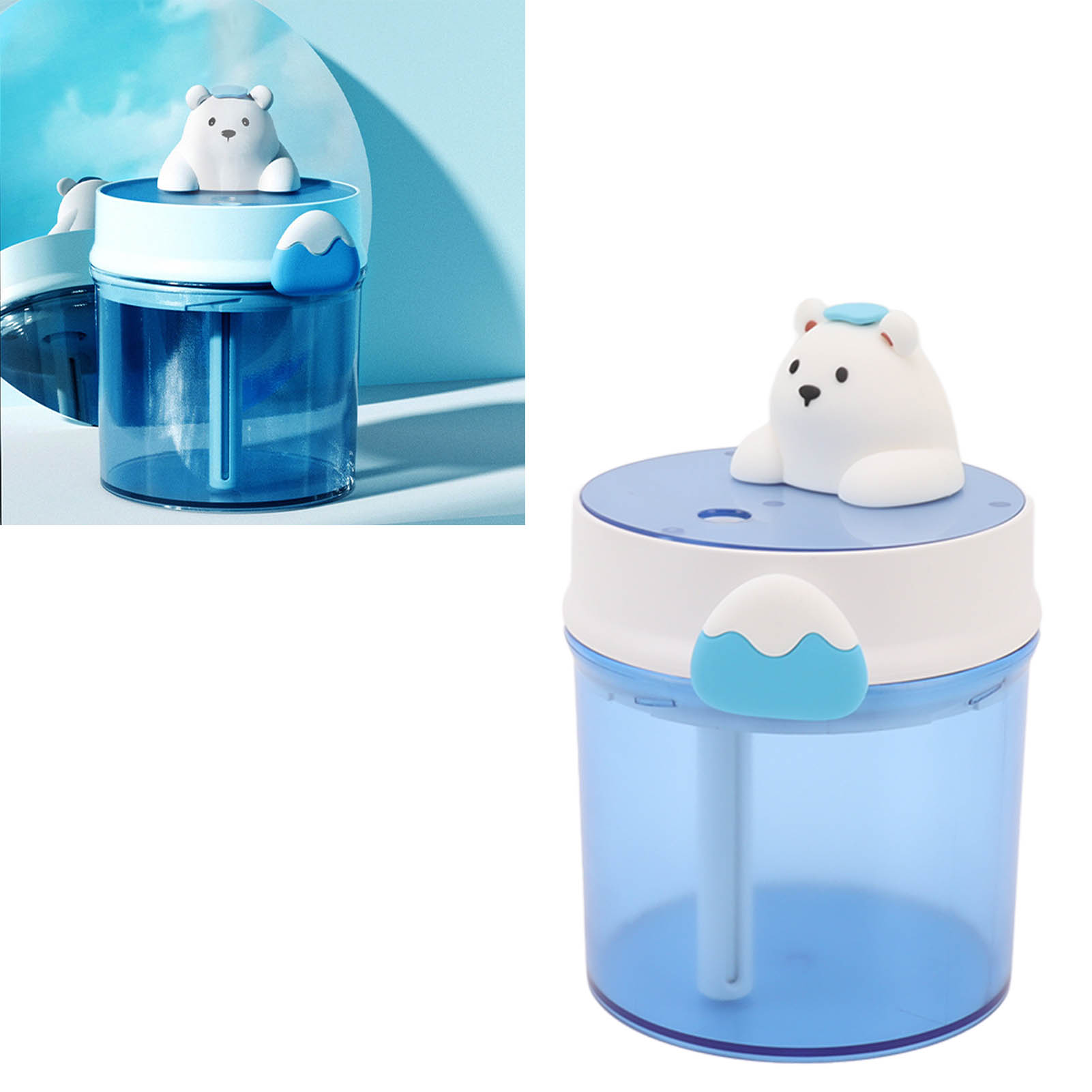 Blue Bear Luftbefeuchter, Mini-luftbefeuchter Für Unterwegs Und Kreativer Usb-luftbefeuchter Für Den Schreibtisch