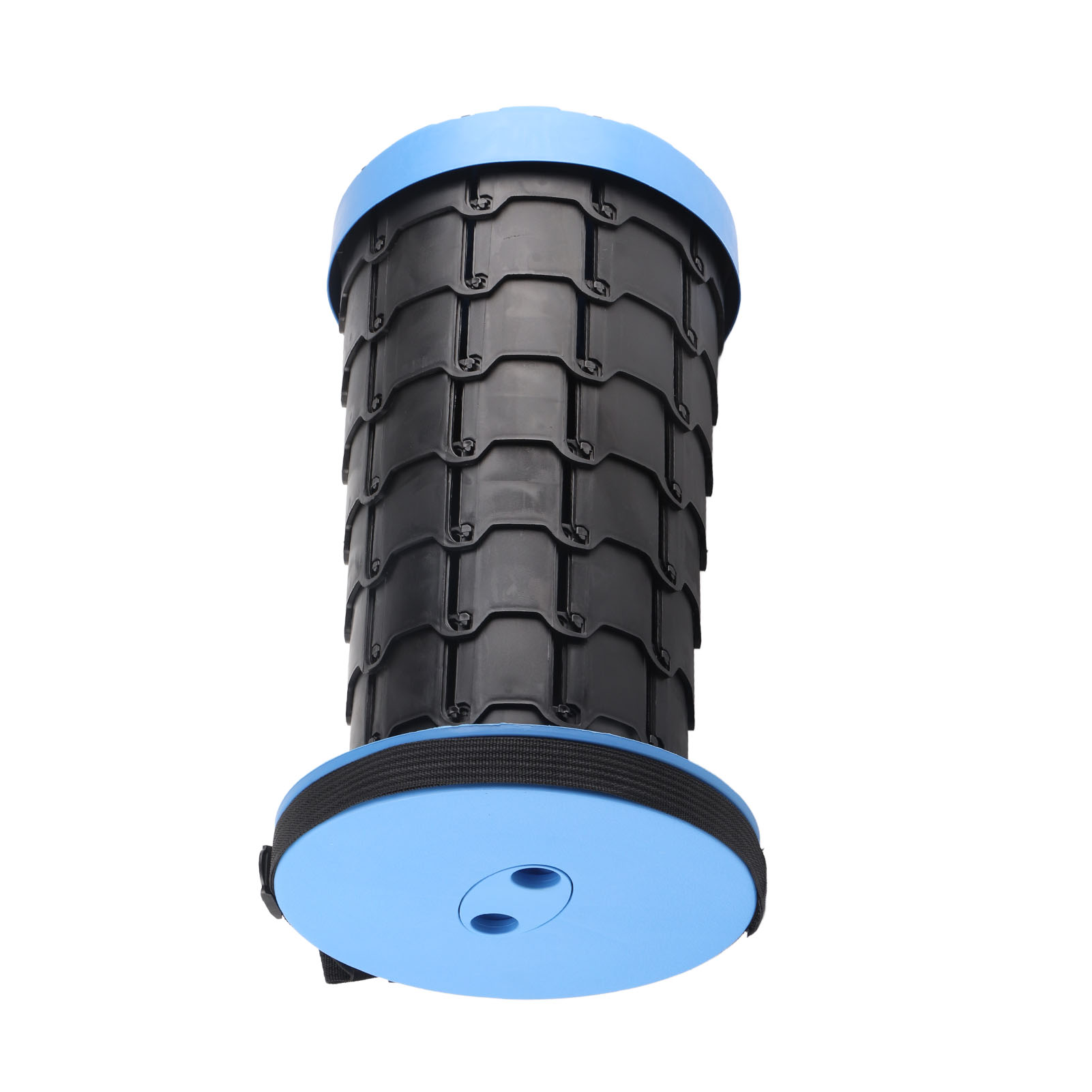 Blauer, Tragbarer Teleskophocker, Klappbarer Gartenhocker, Verstellbarer Runder Hocker Für Zuhause, Reisehocker Für Warteschlangen, Angelhocker Aus Kunststoff