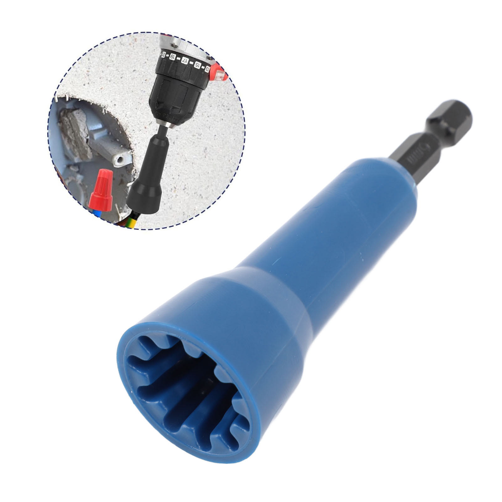 Drahtverdrillwerkzeug, Steckschraubendreher, Steckerdreher – Blau