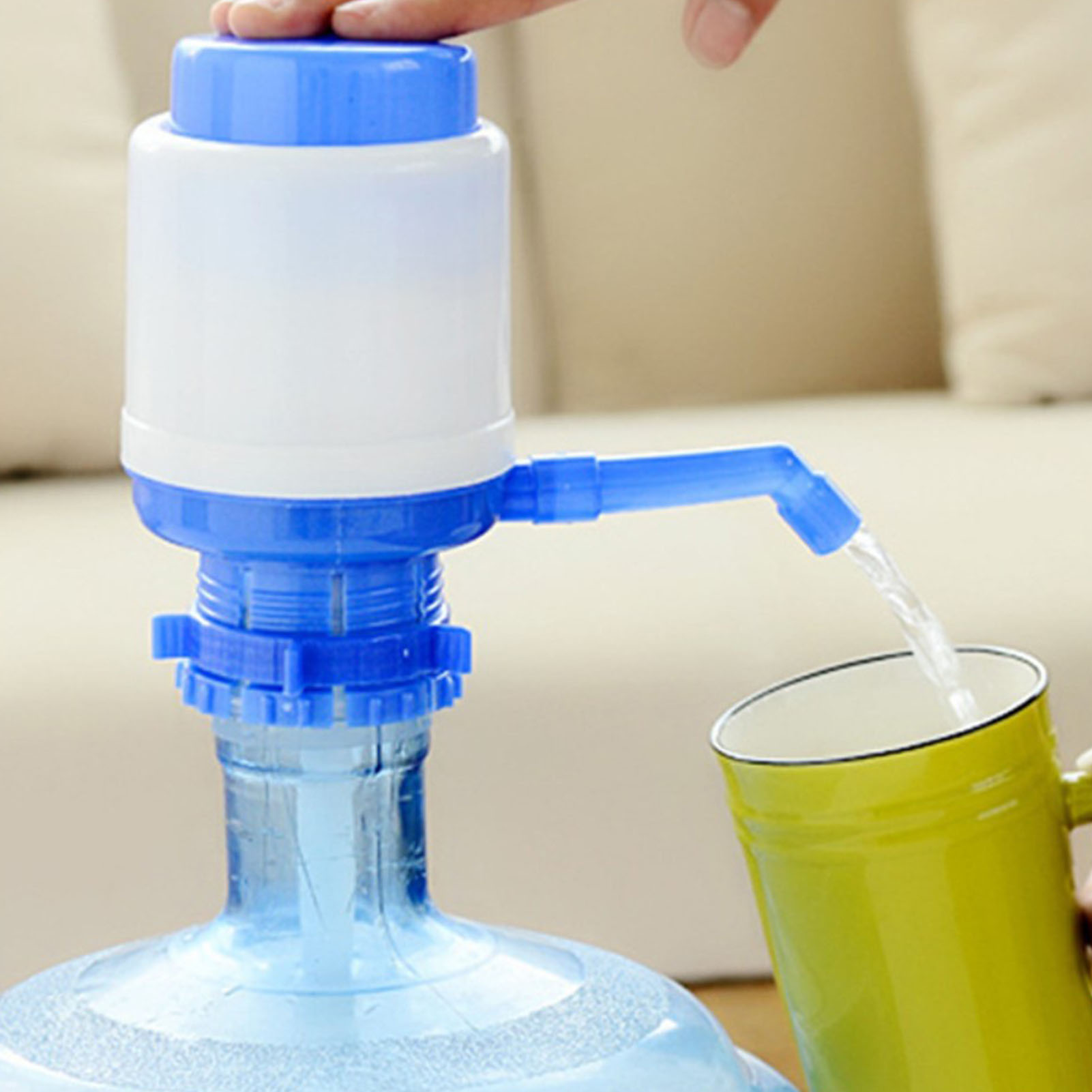 Mittelgroßer Wasserspender Mit Flaschen, Manuelle Wasserpumpe, Wasserpresse Für Gereinigtes Wasser, Wasserpumpe