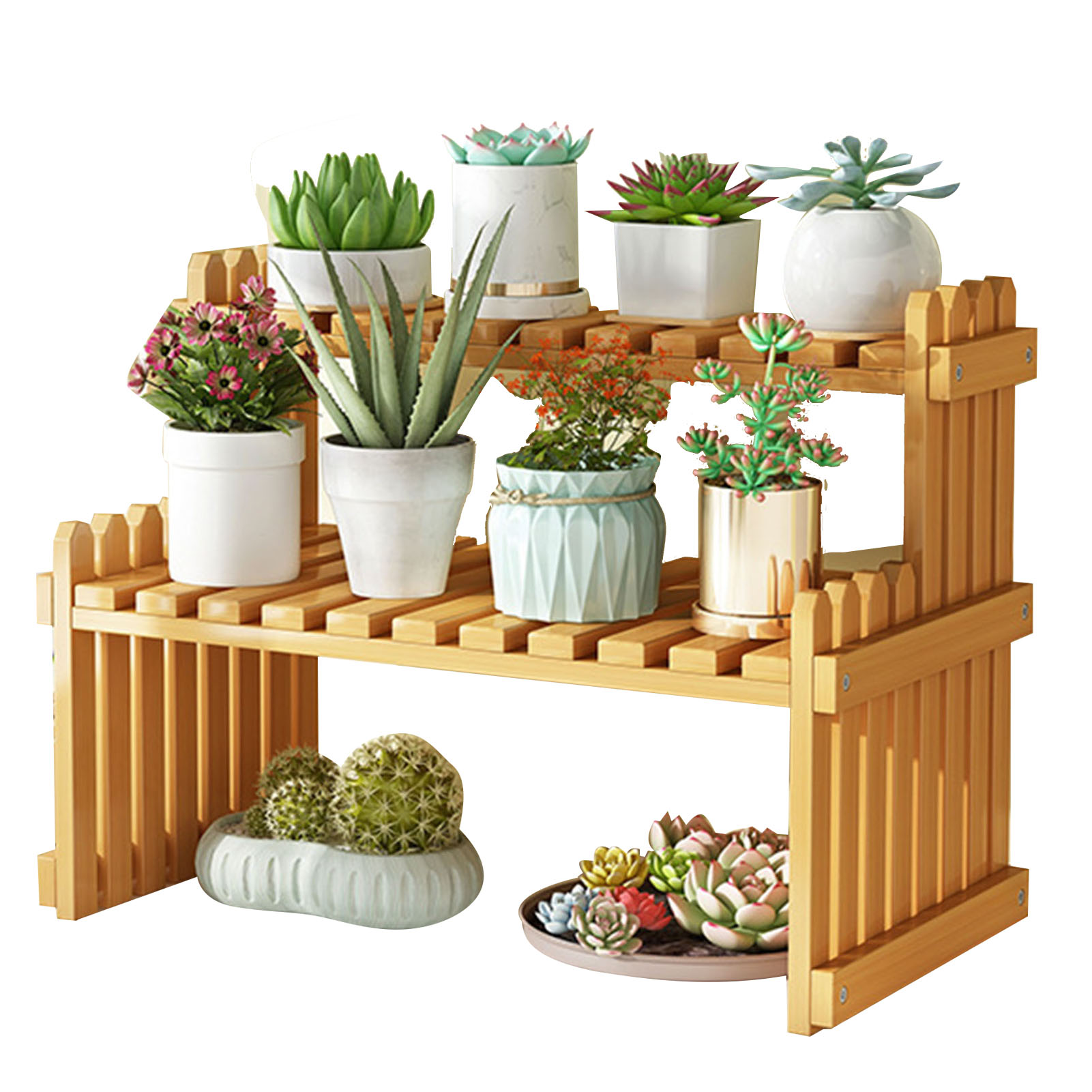 Blumenständer, Balkon-blumentopfregal, Kleiner Minimalistischer Und Moderner Tischblumenständer, Mehrstufiges Bodenregal Für Sukkulenten, Kleine Größe.